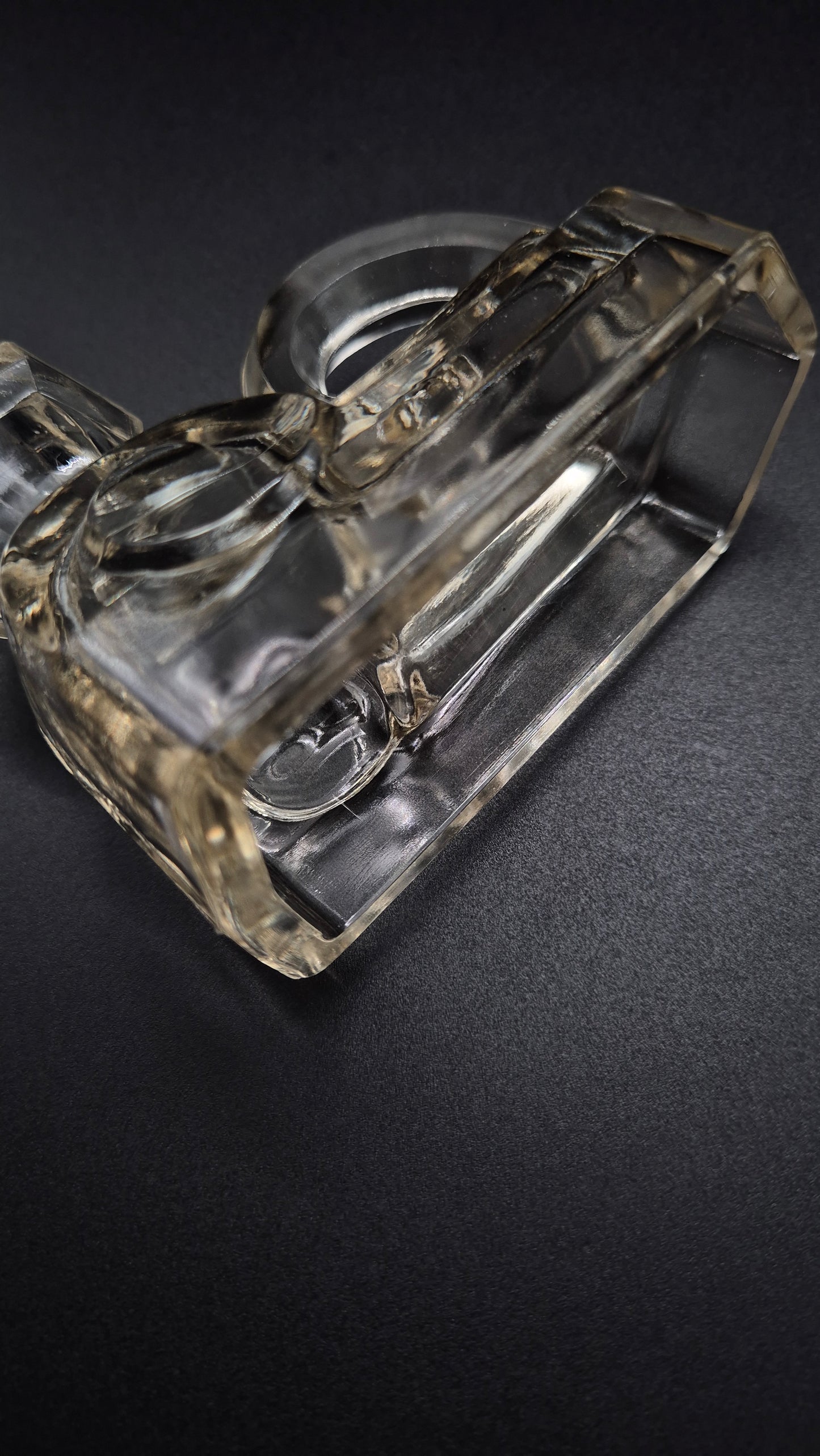 Art Deco Glass Candlestick – Vintage Elegant Candle Holder