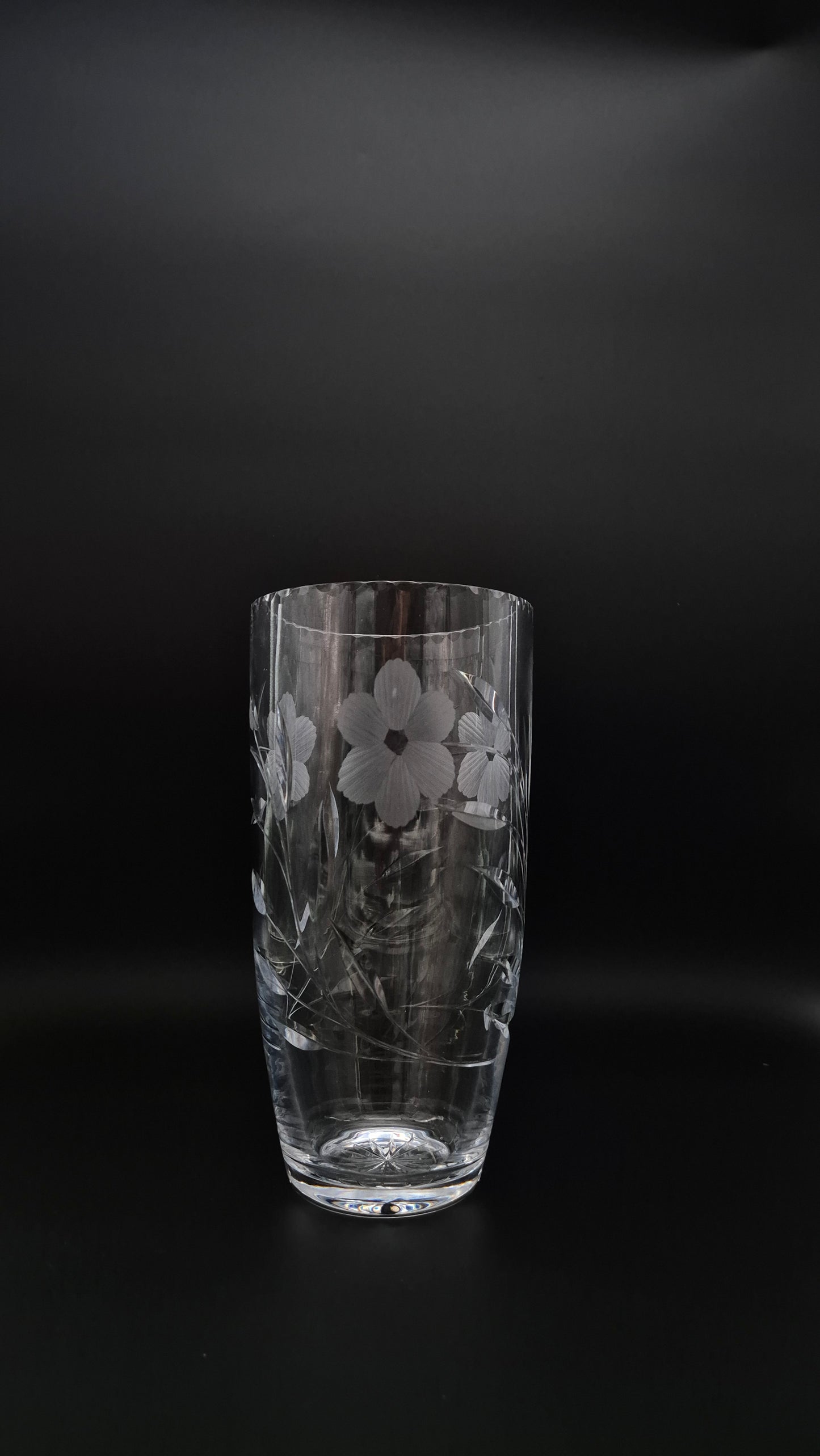 Large Crystal Vase. 28,5cm