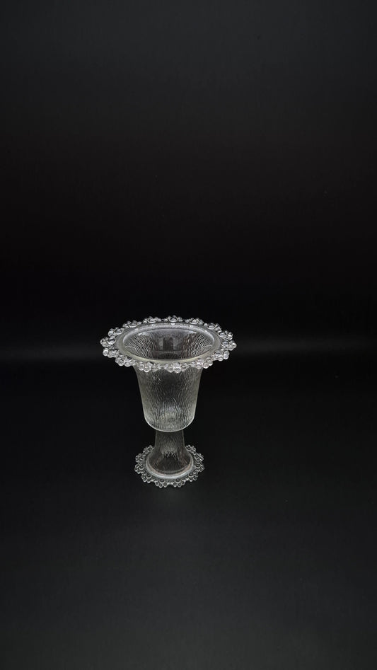 Masserini Barroco Footed Punch Bowl – Italian Art Glass, 1970s Mid-Century