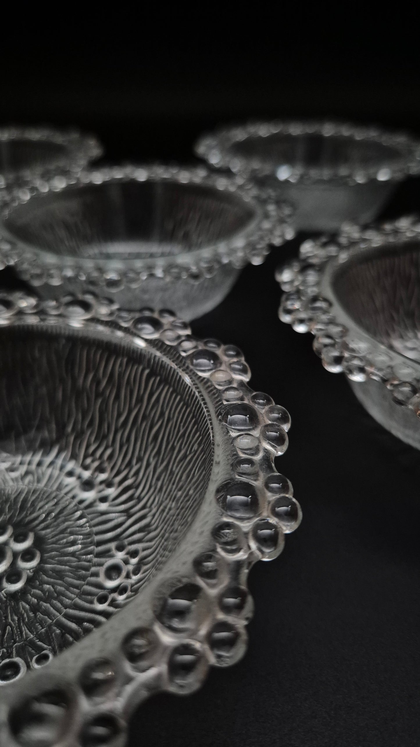 Vintage Glass Dessert Bowl (Set of Six)