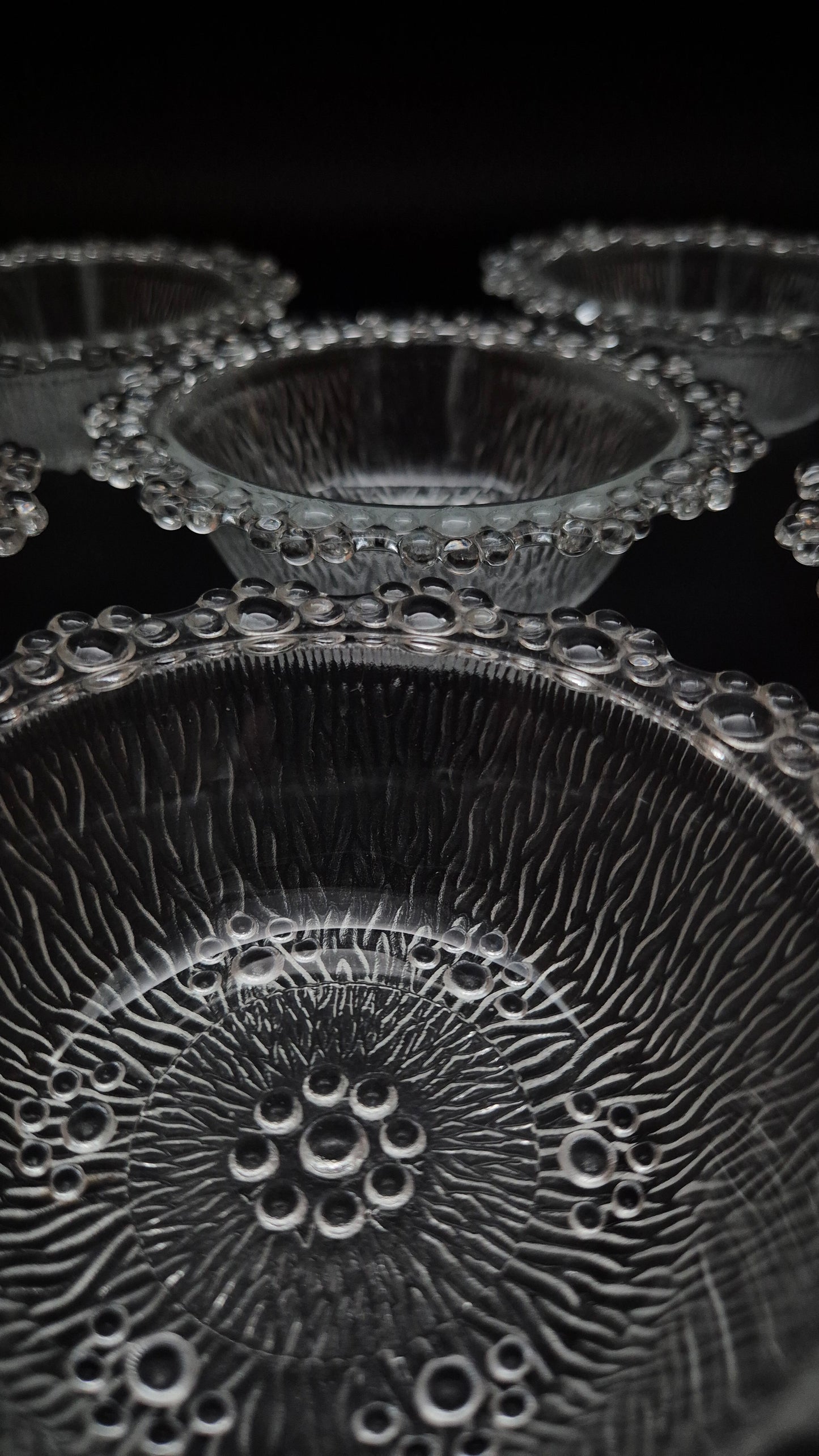 Vintage Glass Dessert Bowl (Set of Six)