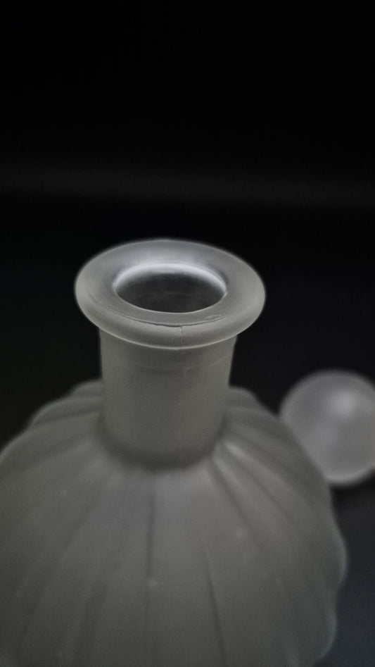 1950s Frosted Glass Vanity Perfume Bottle