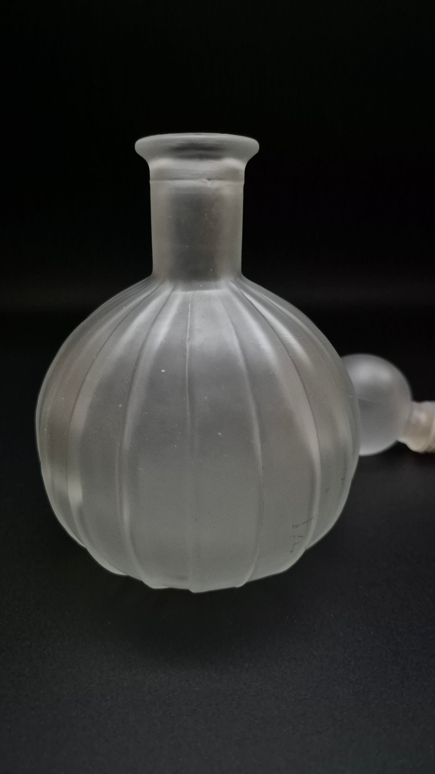 1950s Frosted Glass Vanity Perfume Bottle