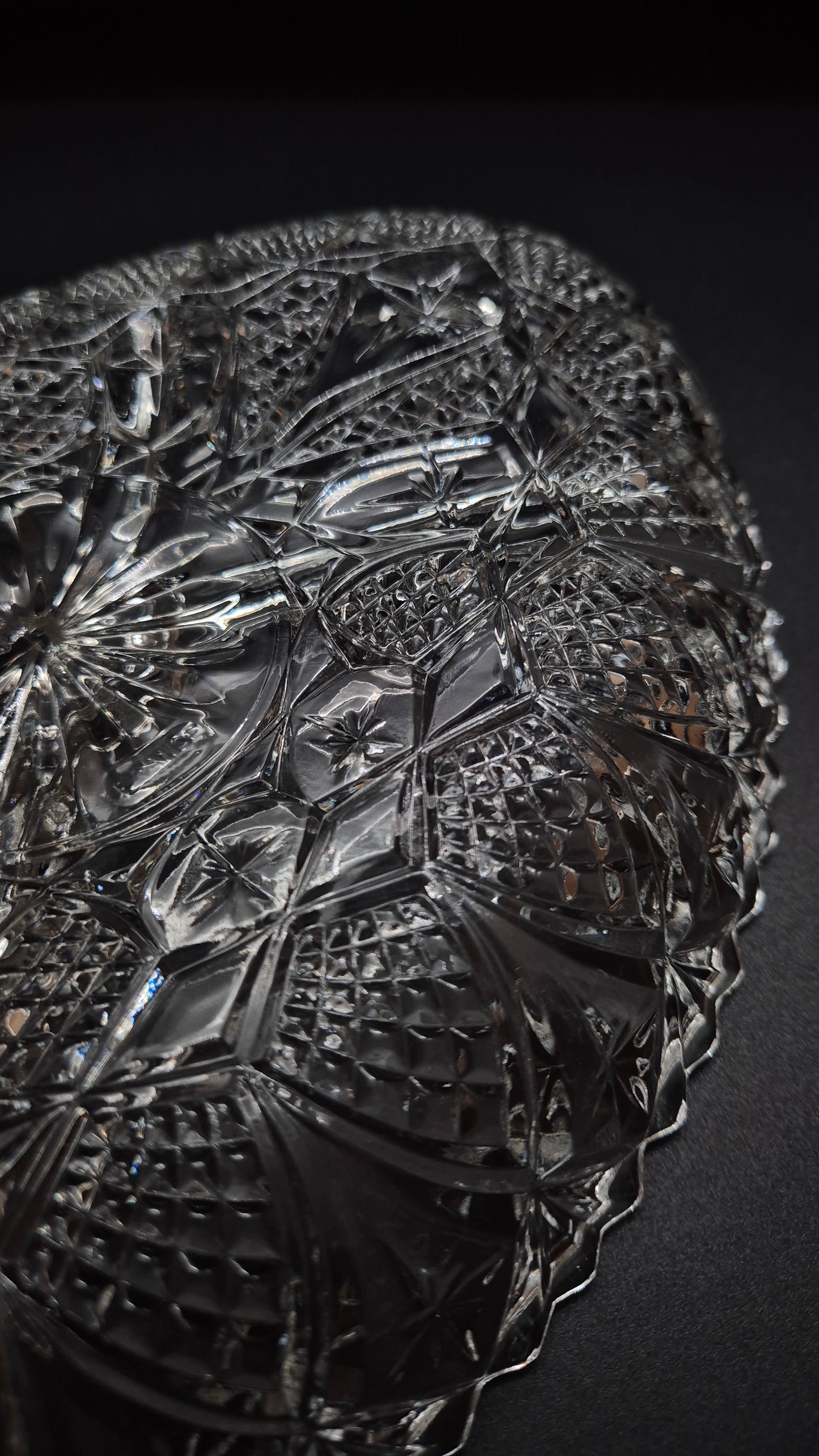 Vintage French Glass Partition Plate – 4-Section Serving Dish (28.5 cm)