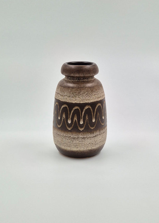 Vase vintage en céramique est-allemande – Poterie moderne du milieu du siècle