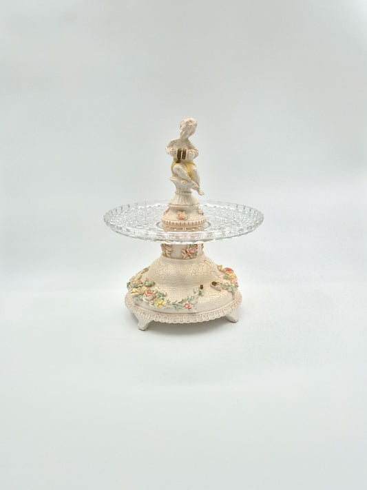 Vintage Decorated Serving Dish