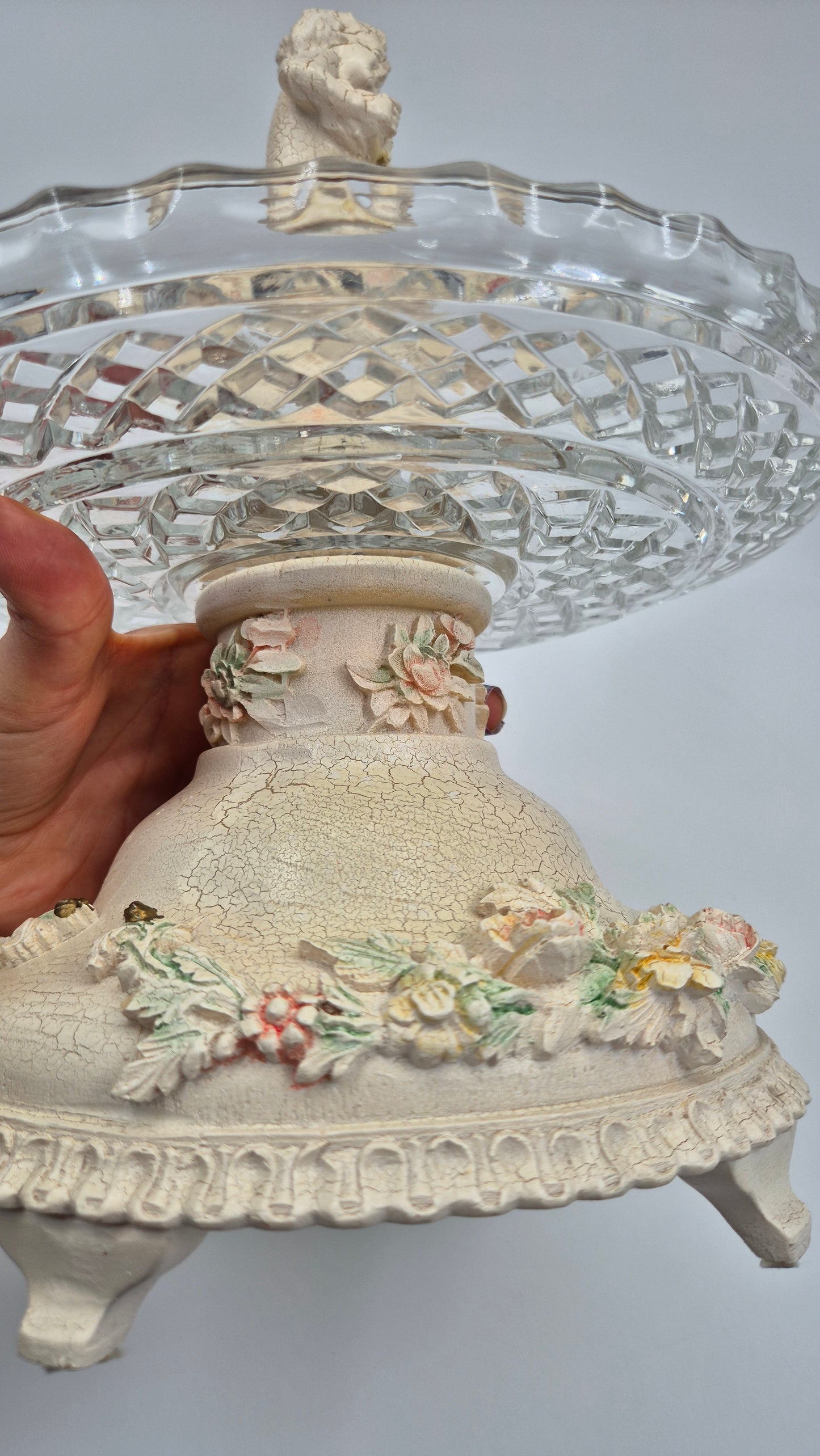 Vintage Decorated Serving Dish