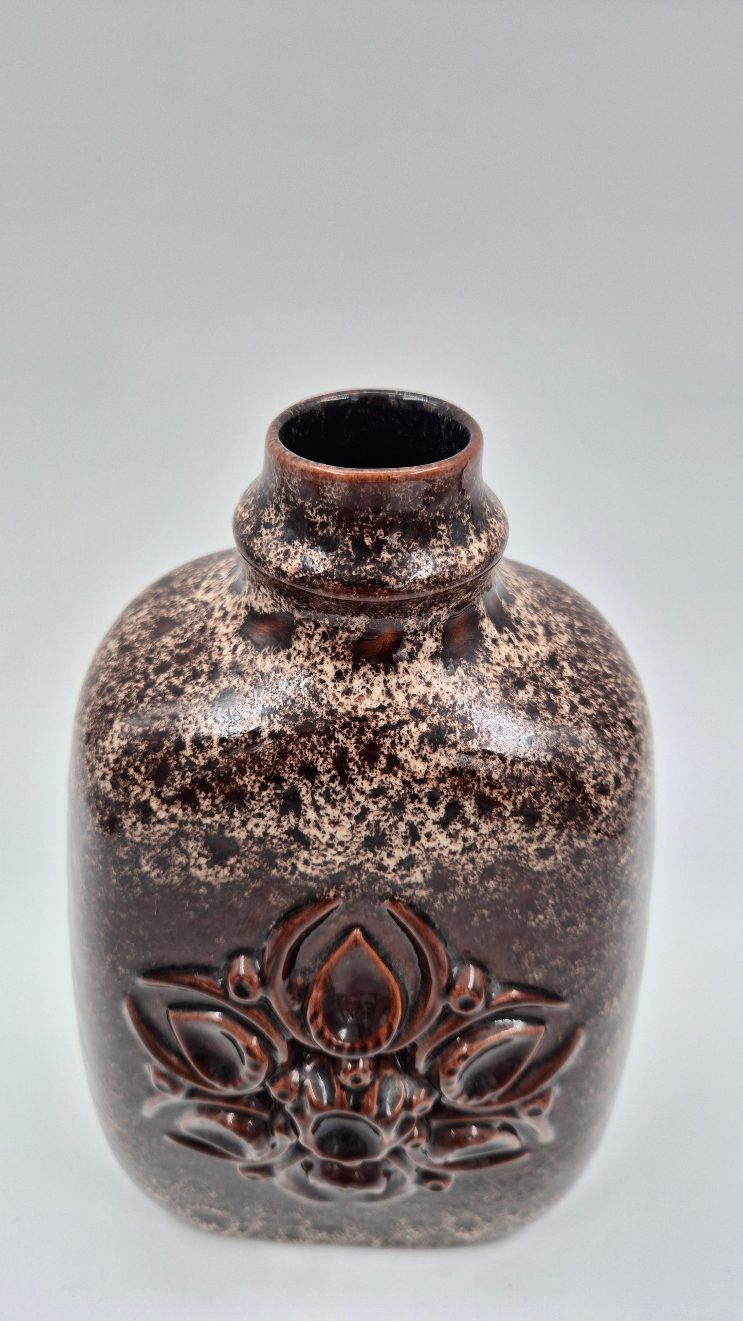 Vintage Strehla Clay Bottle – Mid-Century German Pottery