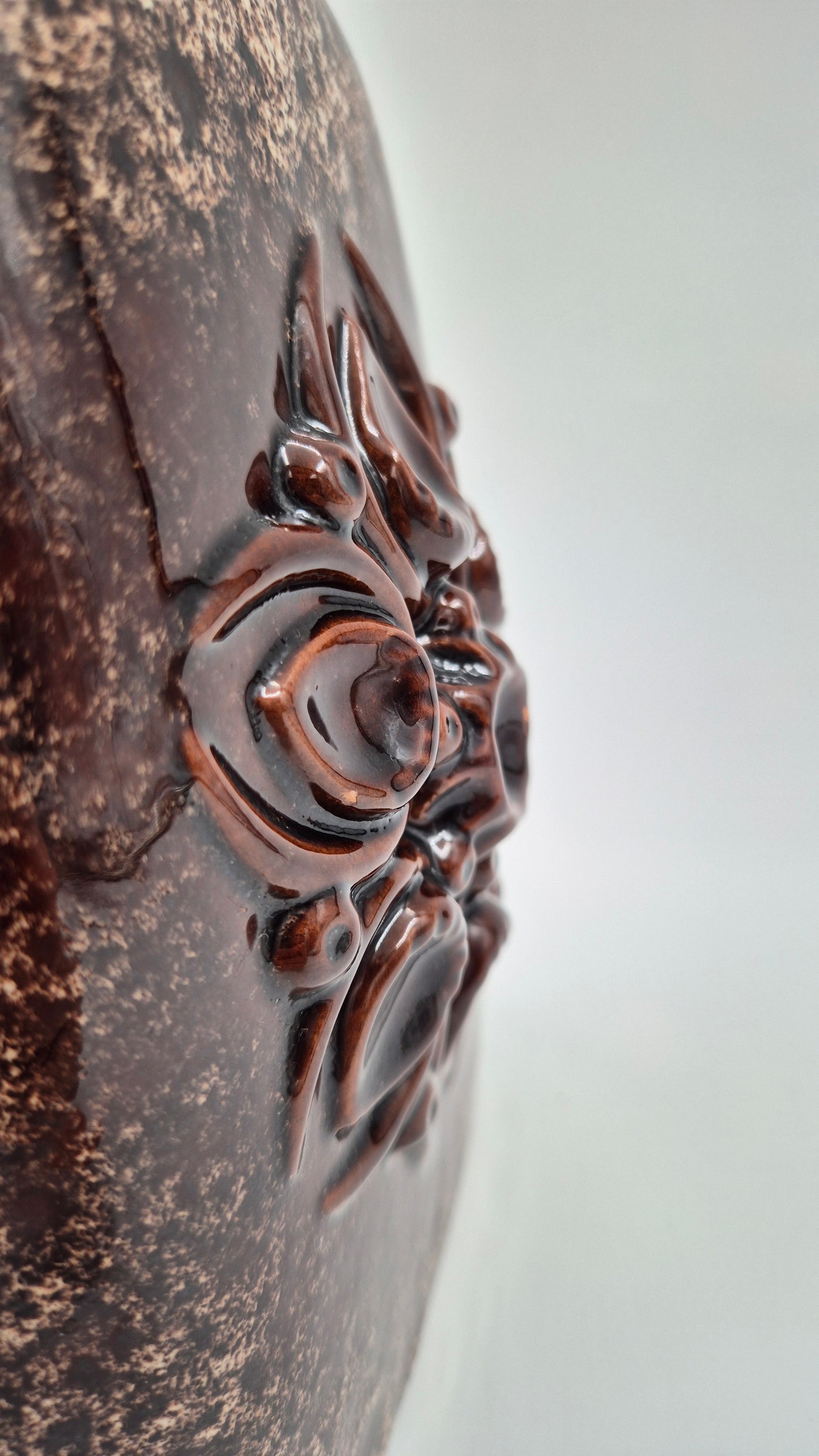 Vintage Strehla Clay Bottle – Mid-Century German Pottery