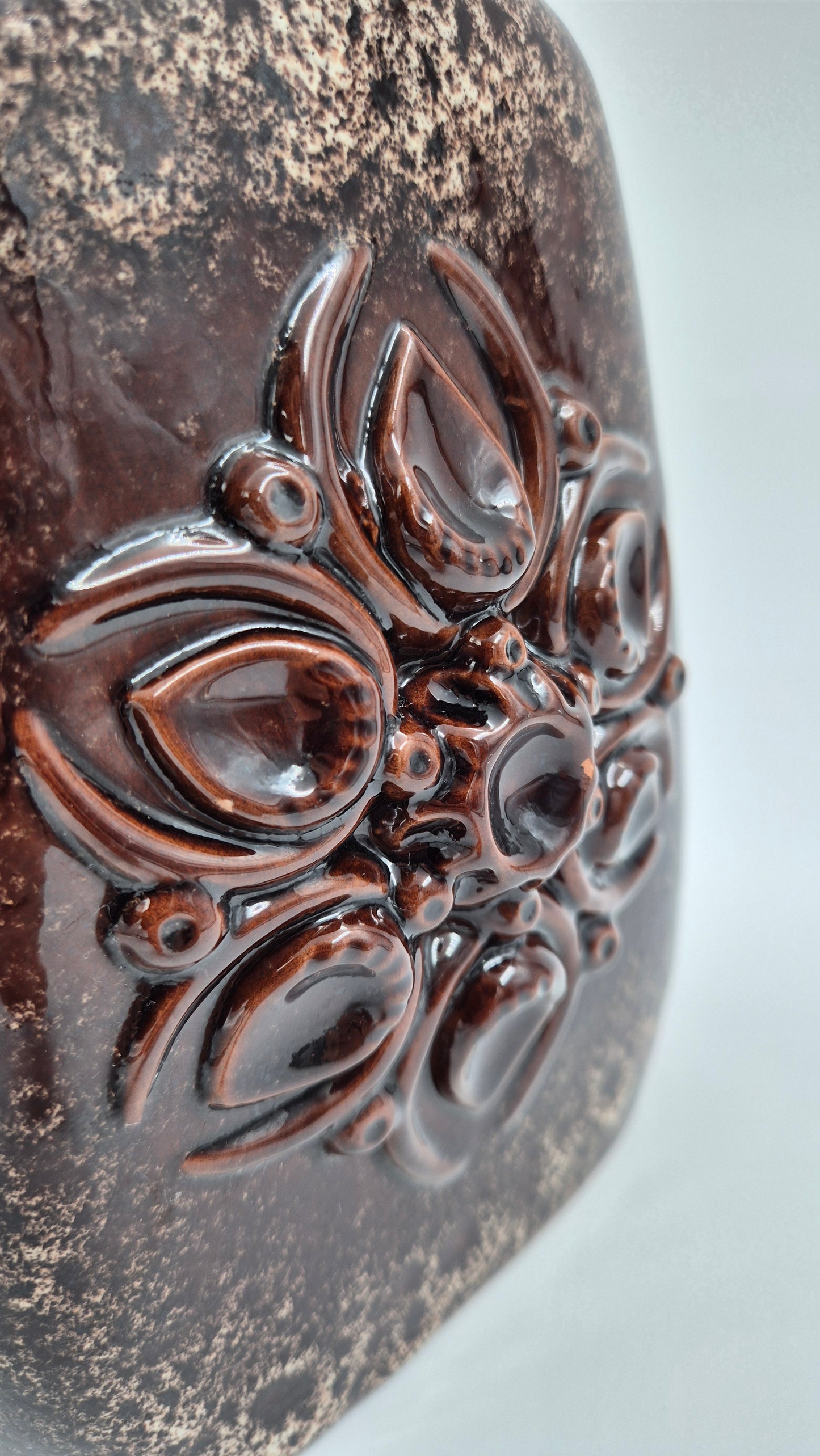 Vintage Strehla Clay Bottle – Mid-Century German Pottery