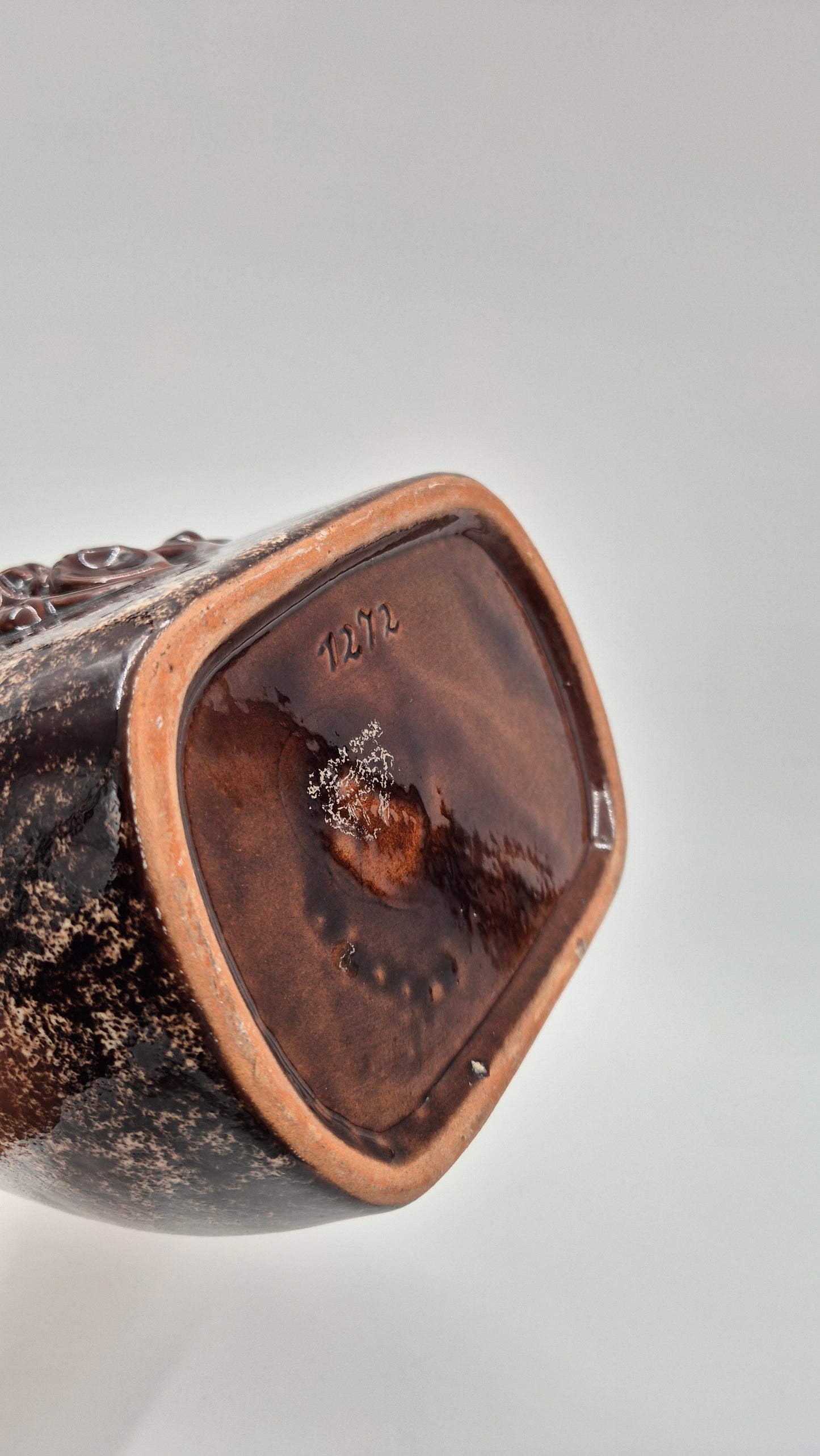 Vintage Strehla Clay Bottle – Mid-Century German Pottery