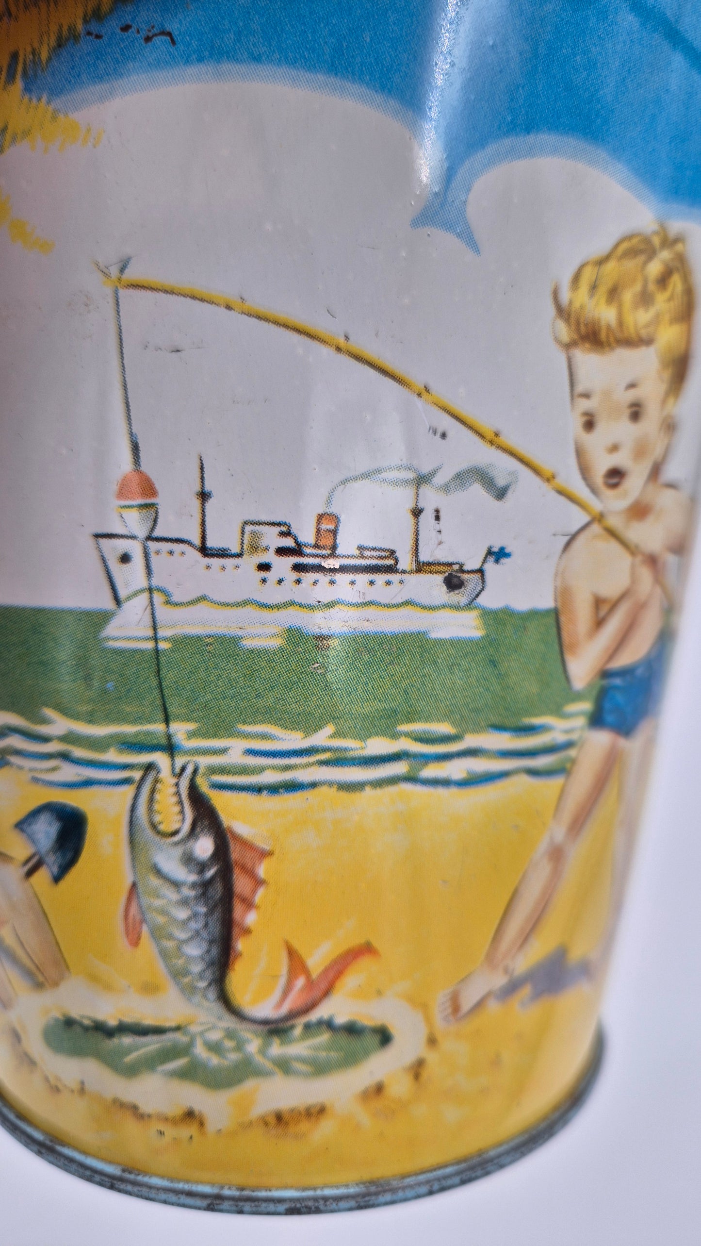 Vintage zandbak – Retro strandspeelgoed