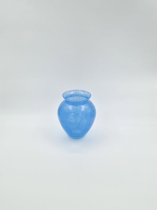 Vase bleu en cristal de Bohême
