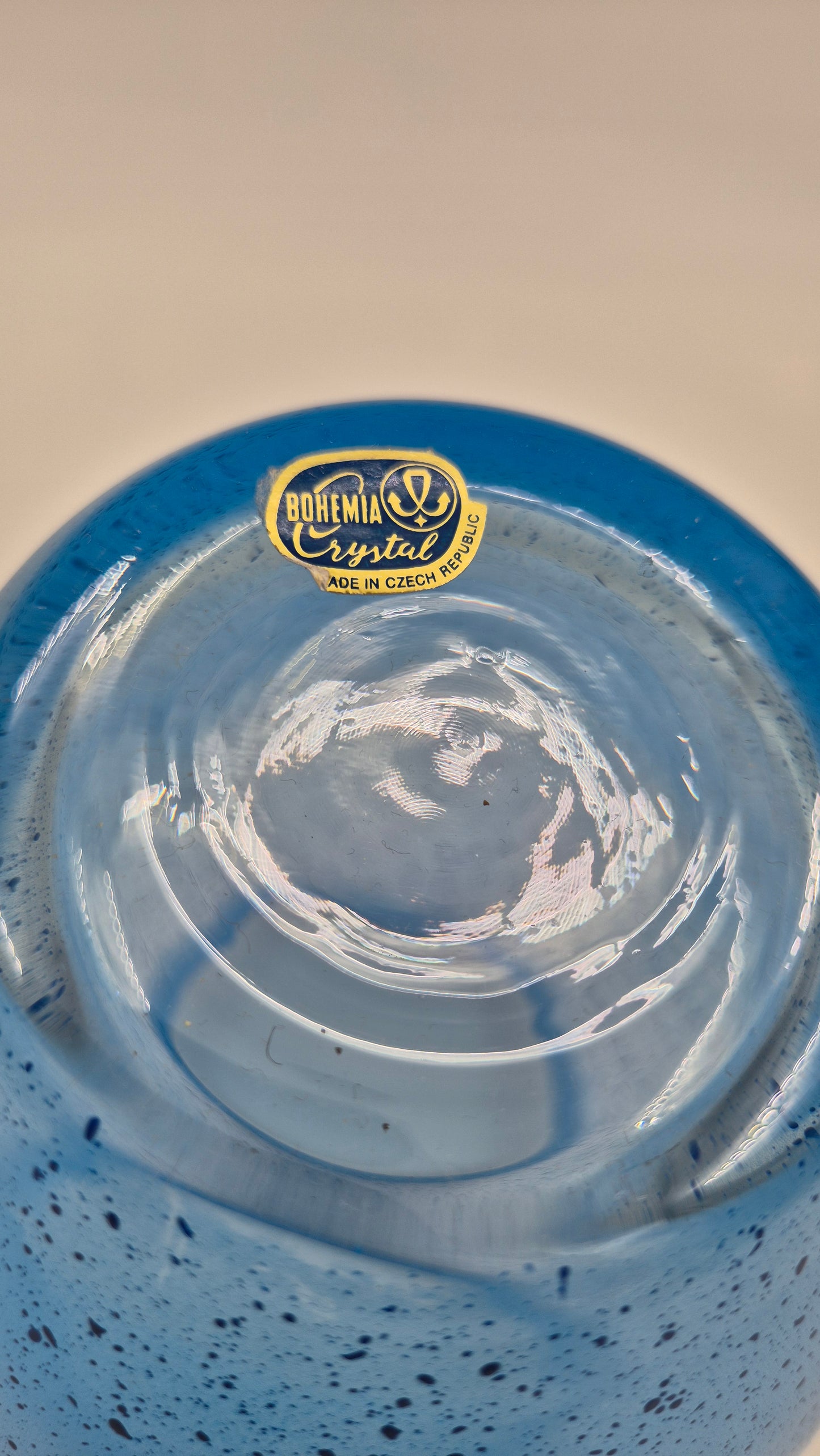 Bohemia Kristalblauwe Vaas