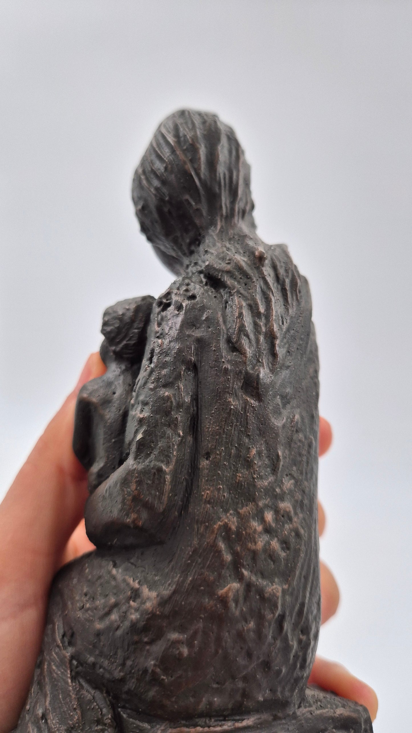 Mother & Child Sculpture – Vintage Nordic Figurine of Love and Warmth