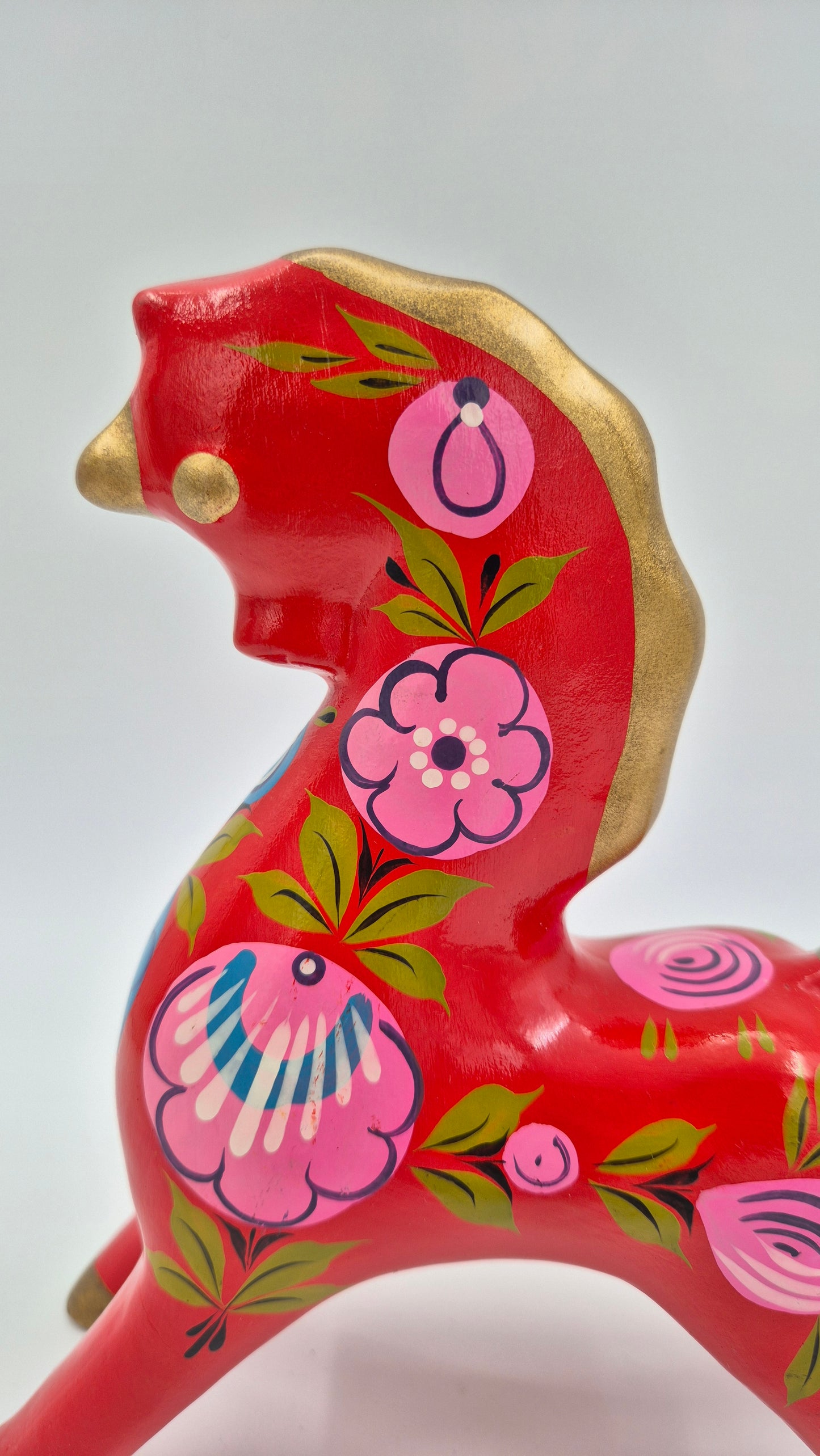 Vintage Khokhloma Horse