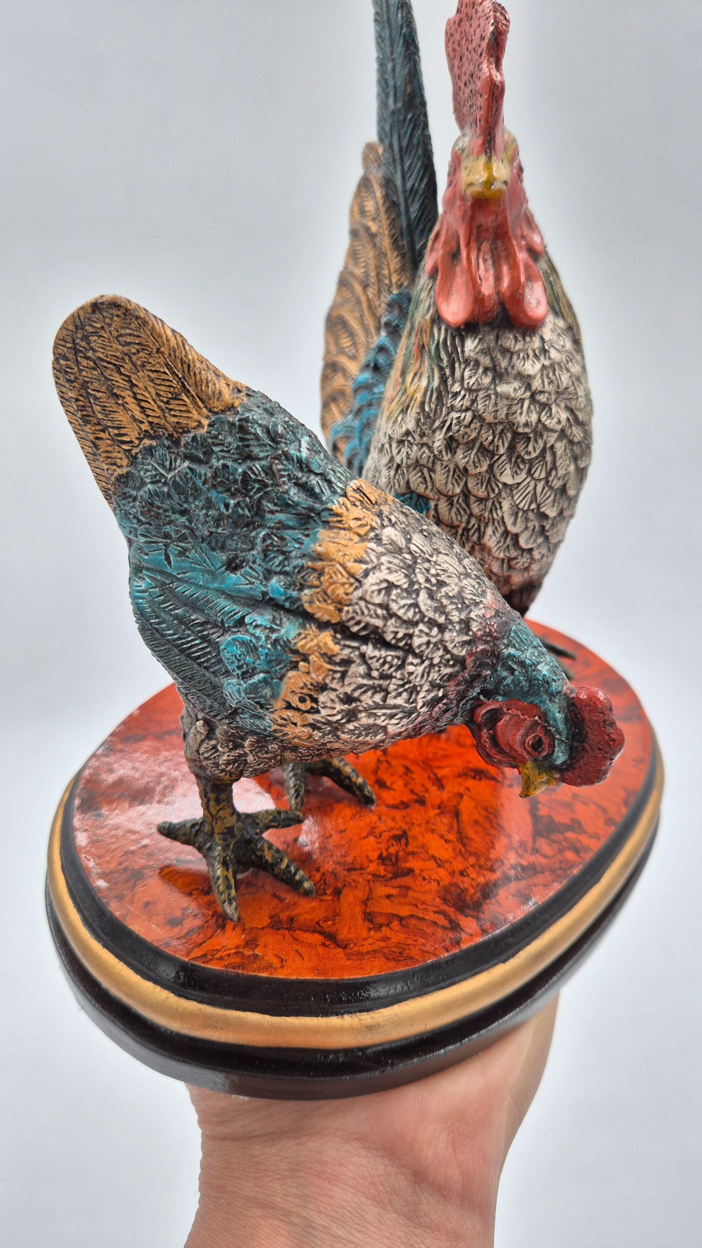 Statue de coq vintage – Décoration de ferme