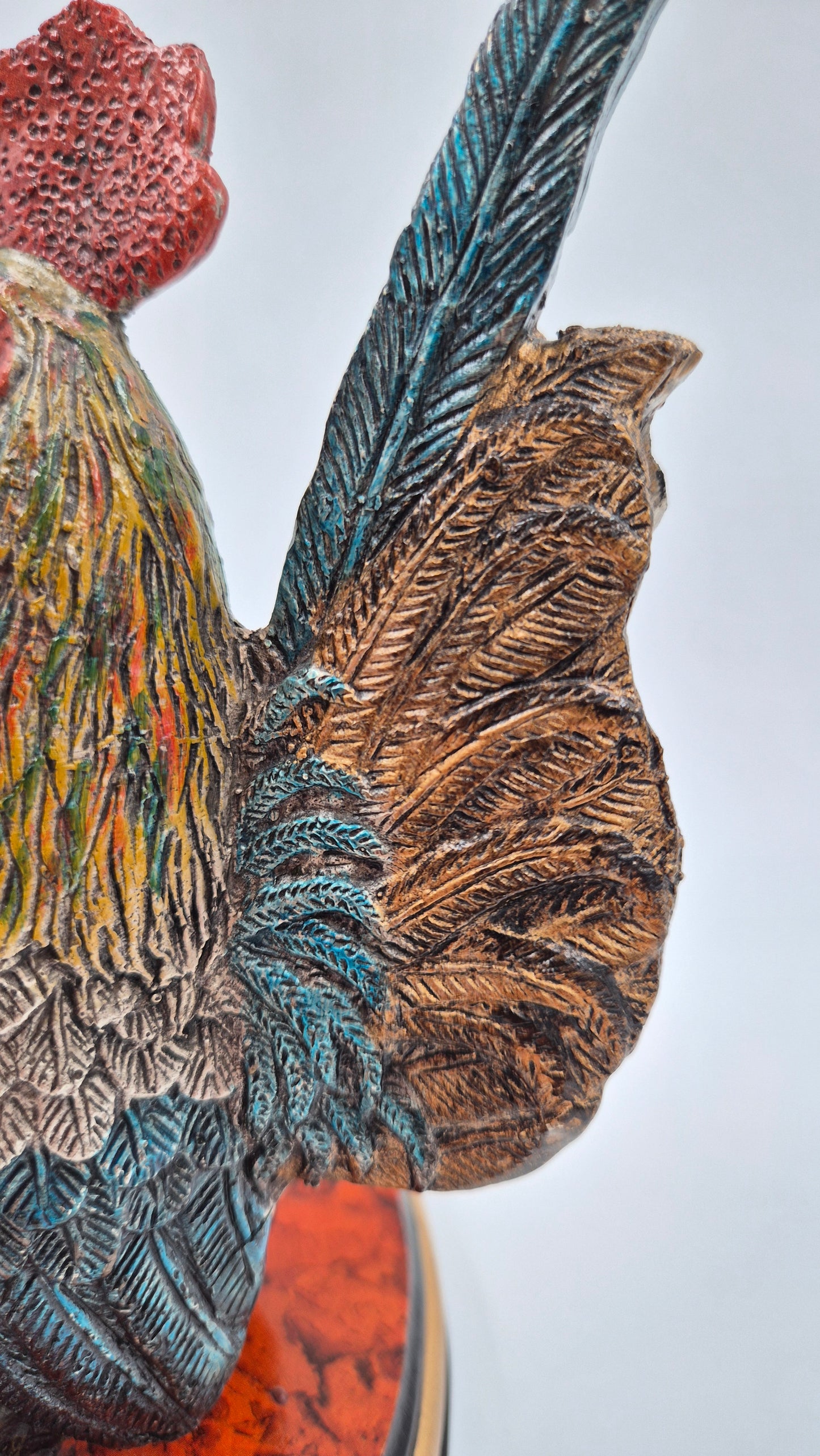 Statue de coq vintage – Décoration de ferme