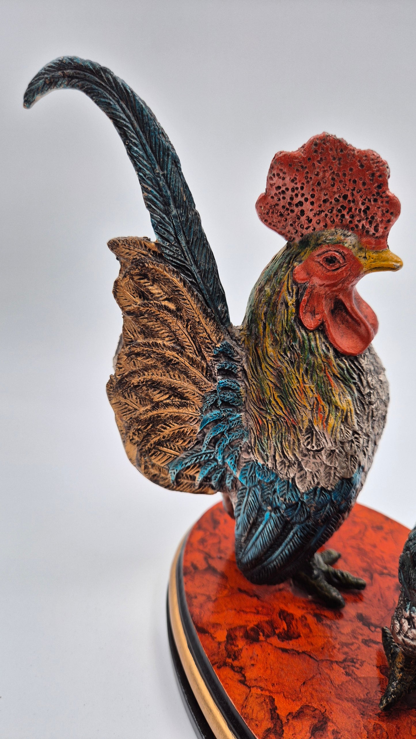 Statue de coq vintage – Décoration de ferme