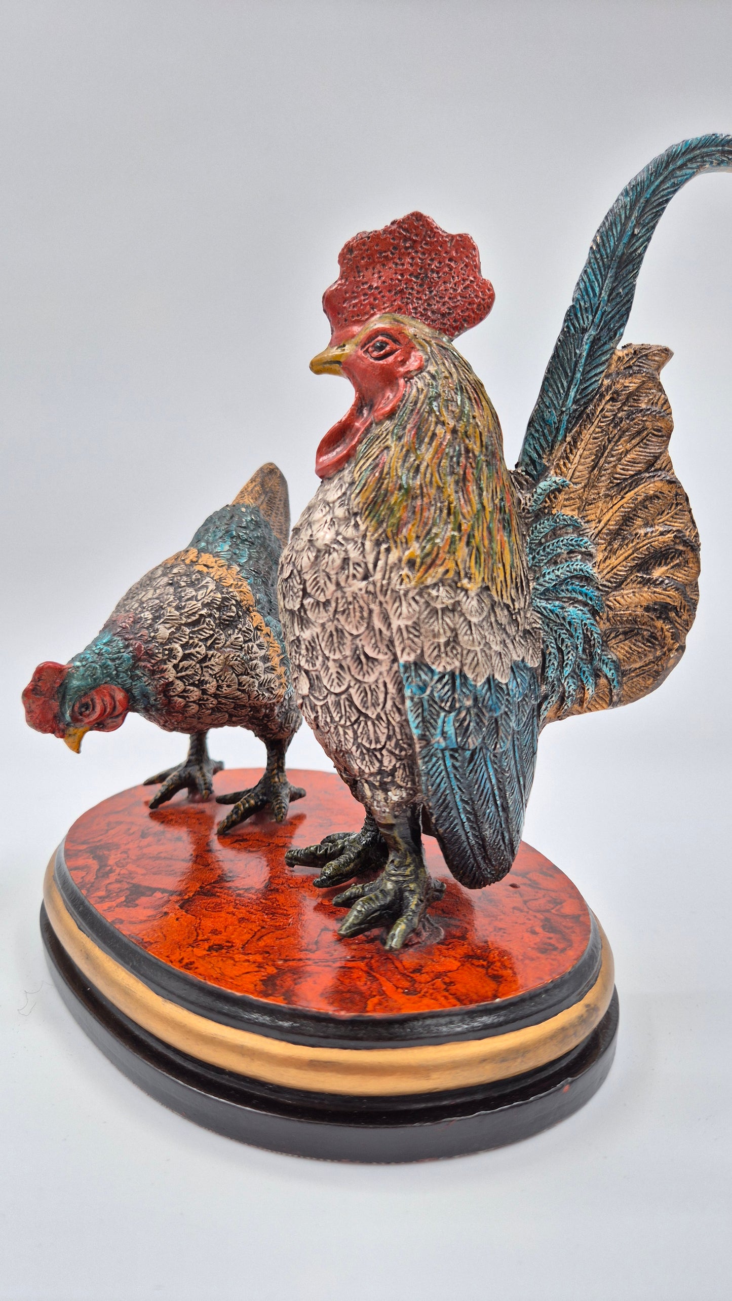 Statue de coq vintage – Décoration de ferme