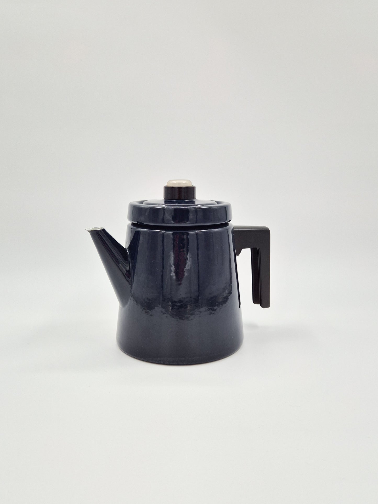 Pehtoori Enamel coffee pot / Enamel tea pot - Made in Finland 1957