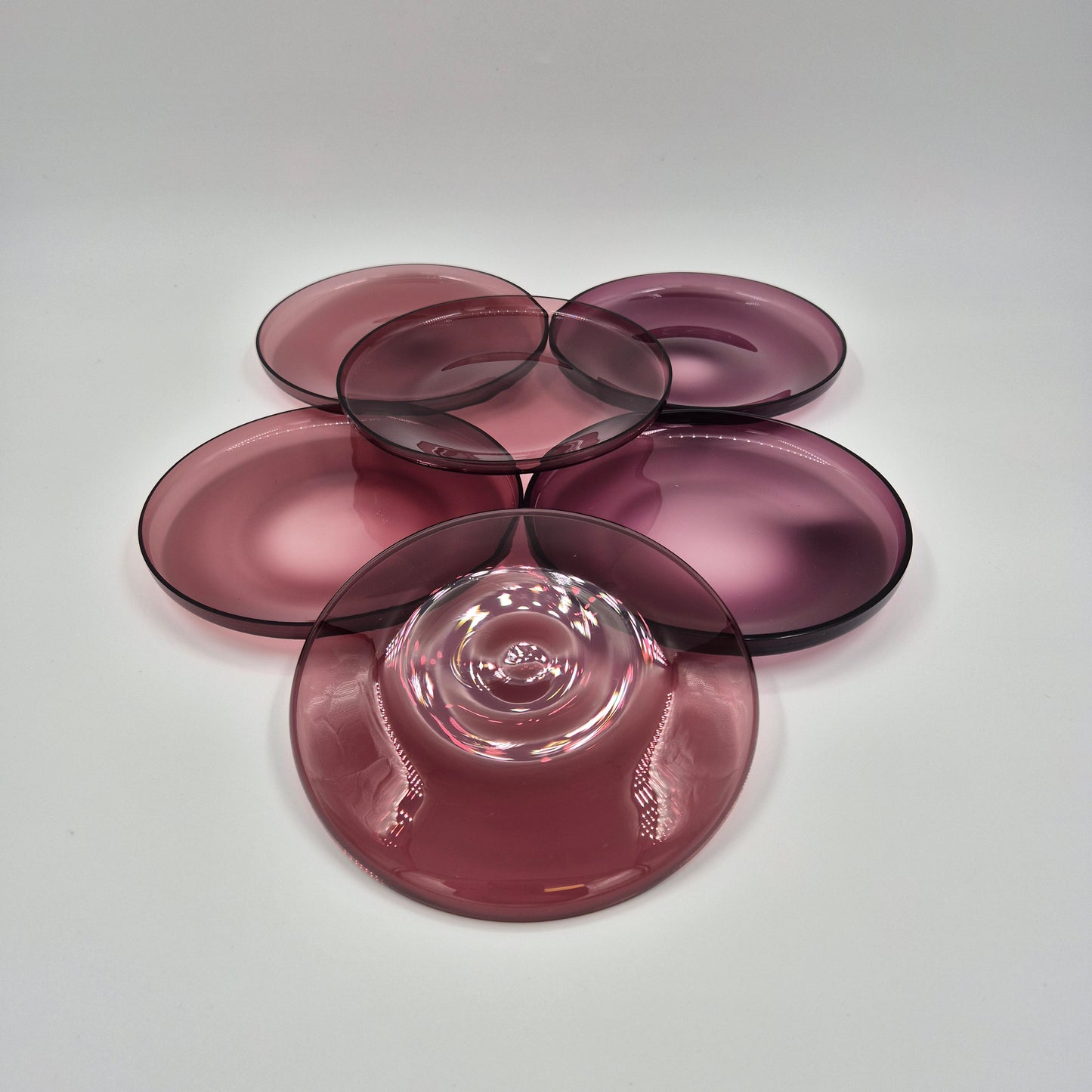 Kumela Dessert Plates Set of 6 – Elegant Purple Ceramic Dessert Plates