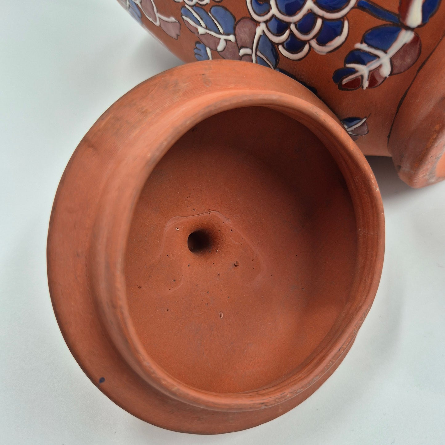 Yixing Zisha Polychrome Foliate Enameled Flower Vase