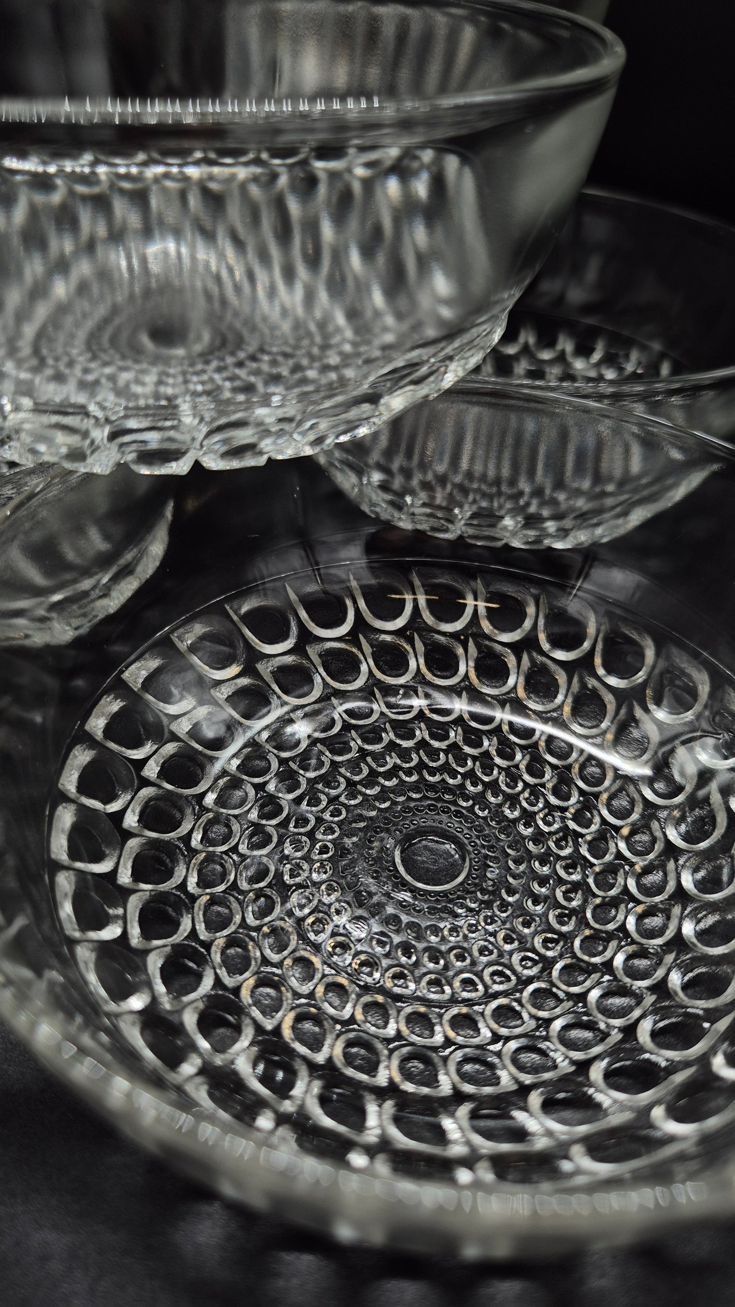 Vintage Riihimäen Lasi Merja dessertschaal van Tamara Aladin (1972-1974)