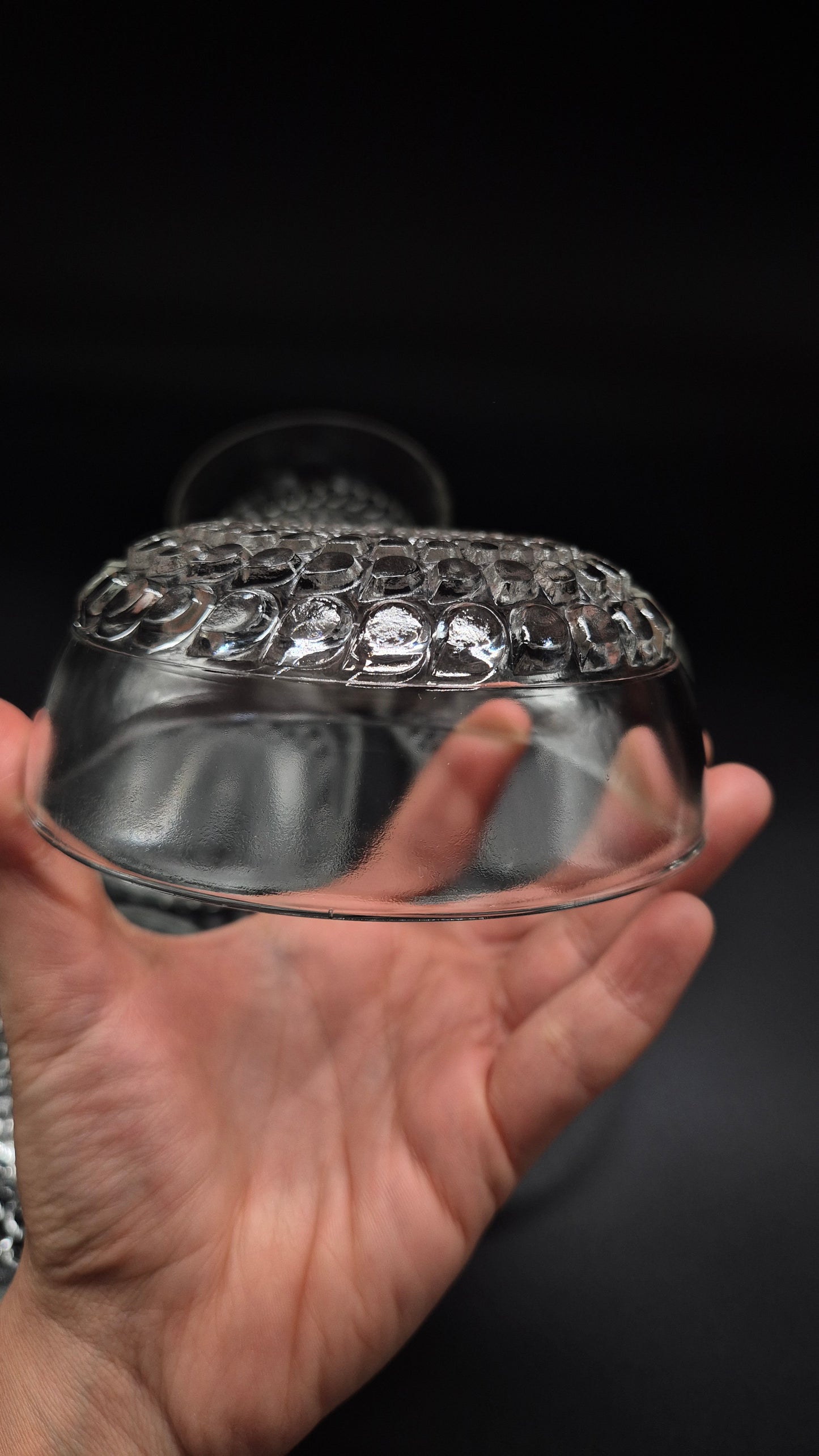 Vintage Riihimäen Lasi Merja dessertschaal van Tamara Aladin (1972-1974)