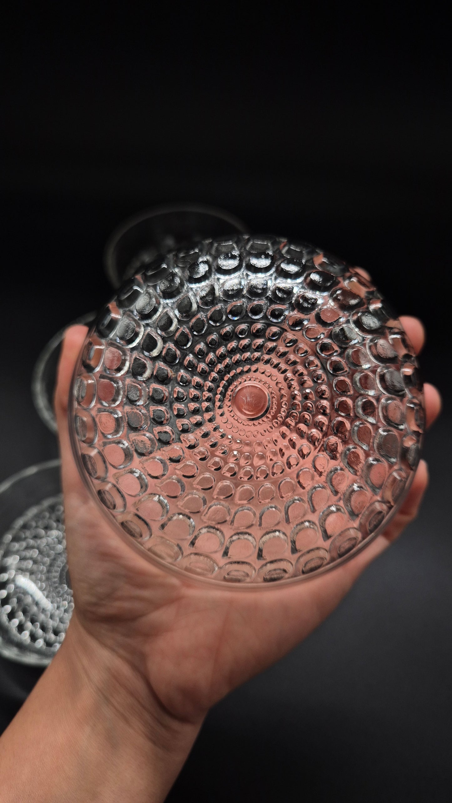 Vintage Riihimäen Lasi Merja dessertschaal van Tamara Aladin (1972-1974)