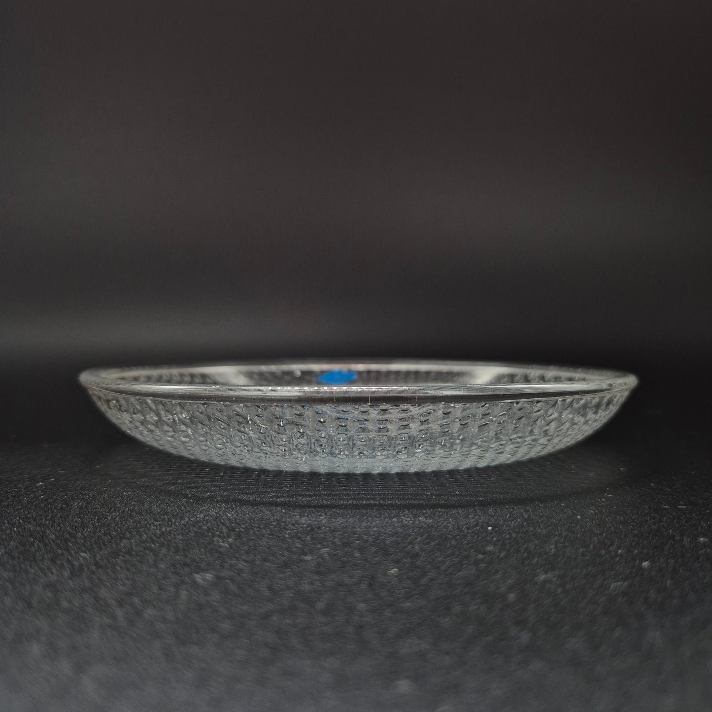 Set of Six Nuutajärvi Pauliina Glass Plate – 1990s Vintage by Kerttu Nurminen