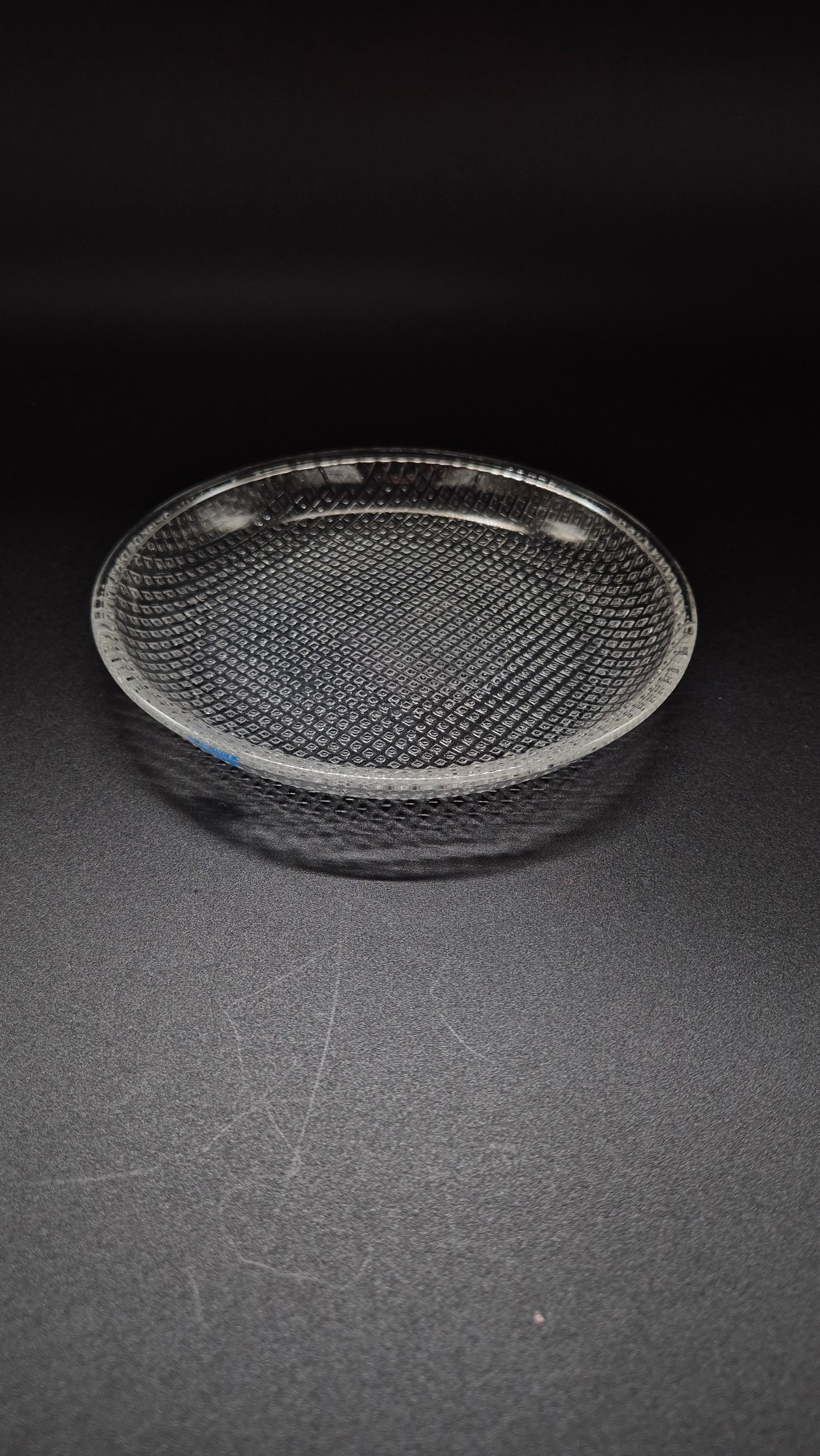 Set of Six Nuutajärvi Pauliina Glass Plate – 1990s Vintage by Kerttu Nurminen