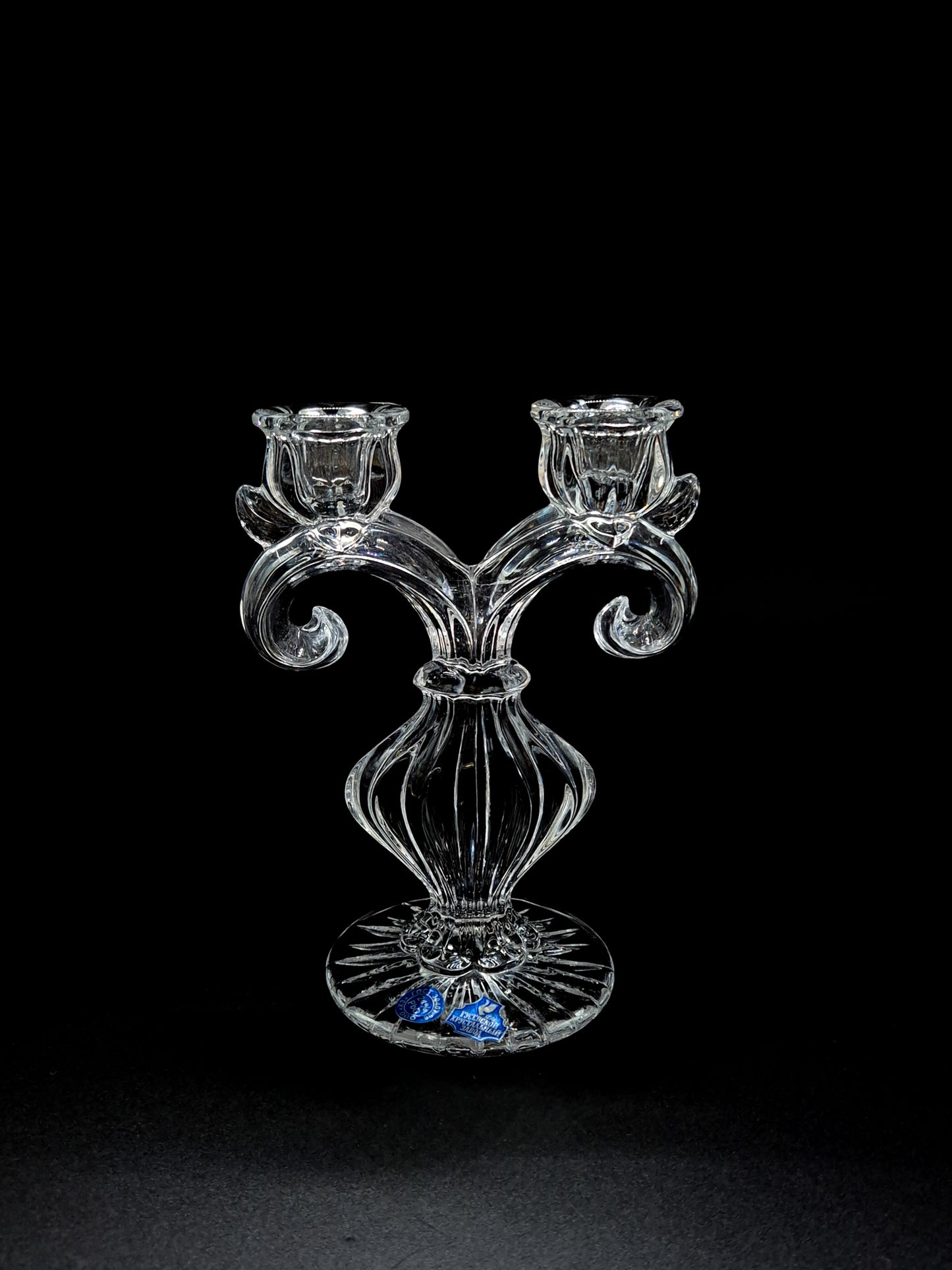 Vintage Crystal Candle holder