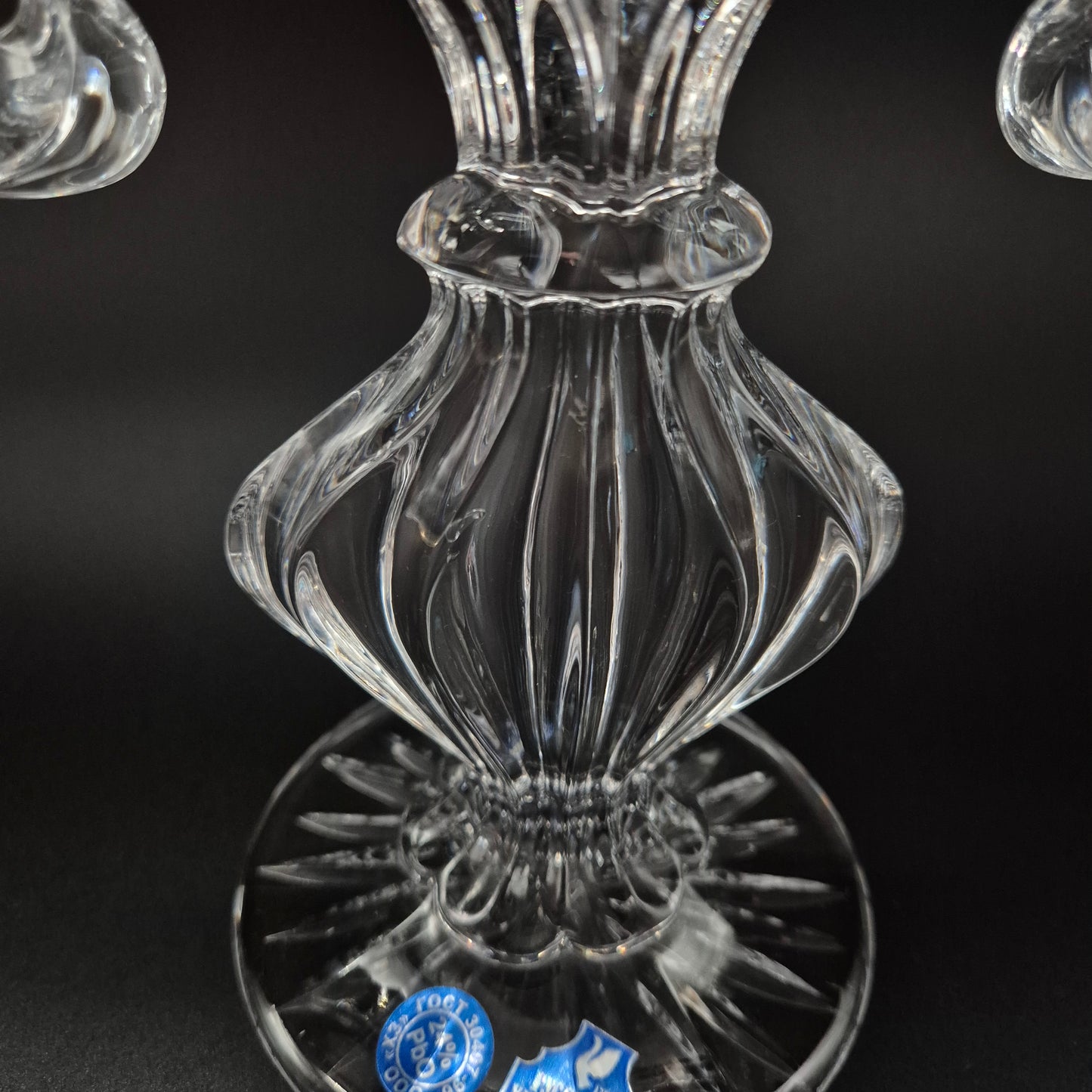 Vintage Crystal Candle holder