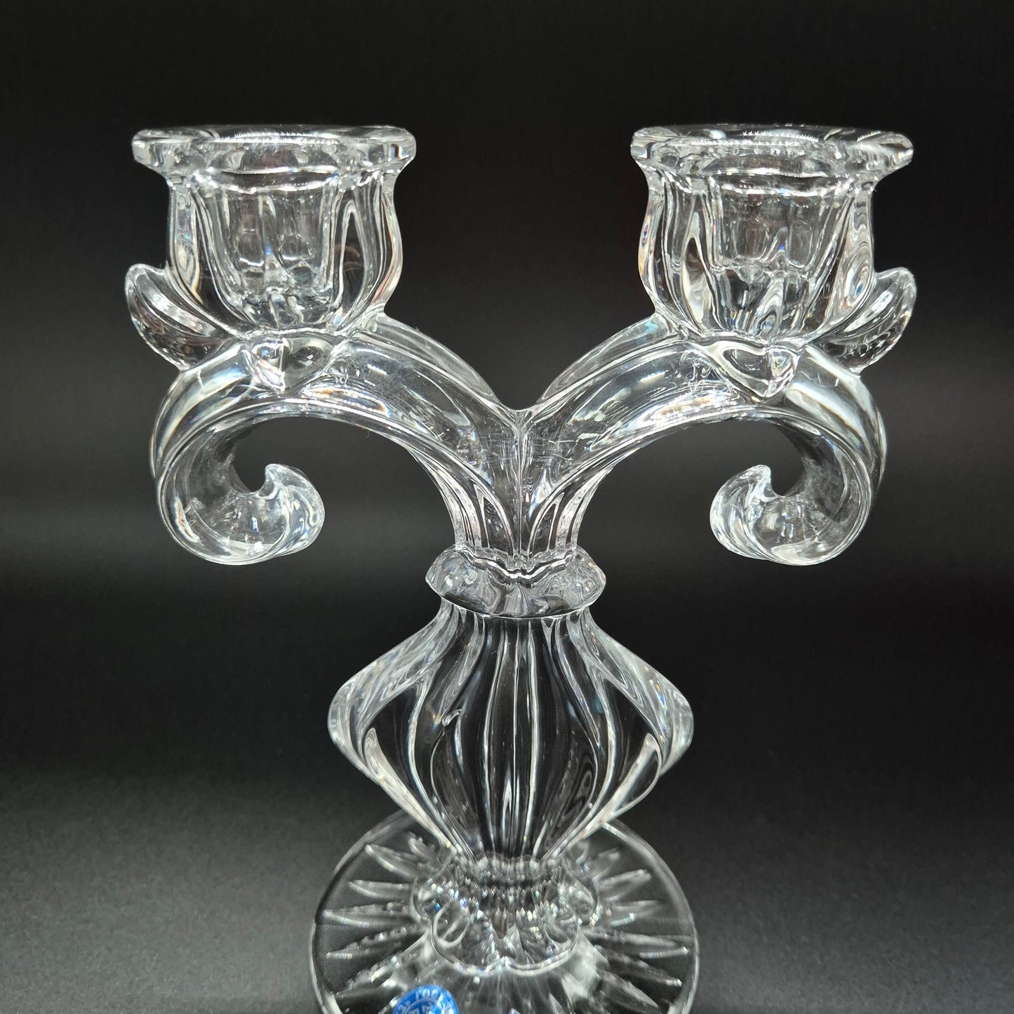 Vintage Crystal Candle holder