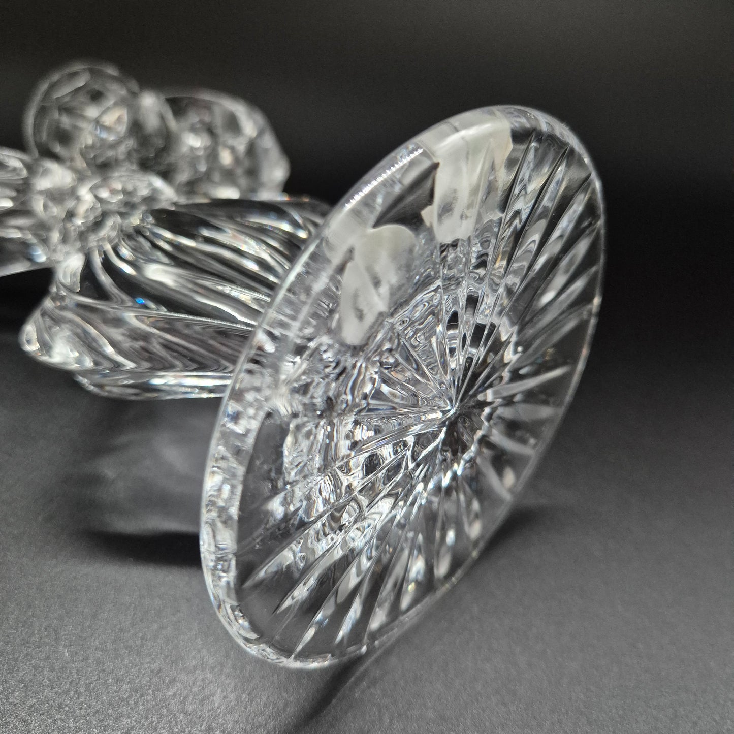 Vintage Crystal Candle holder