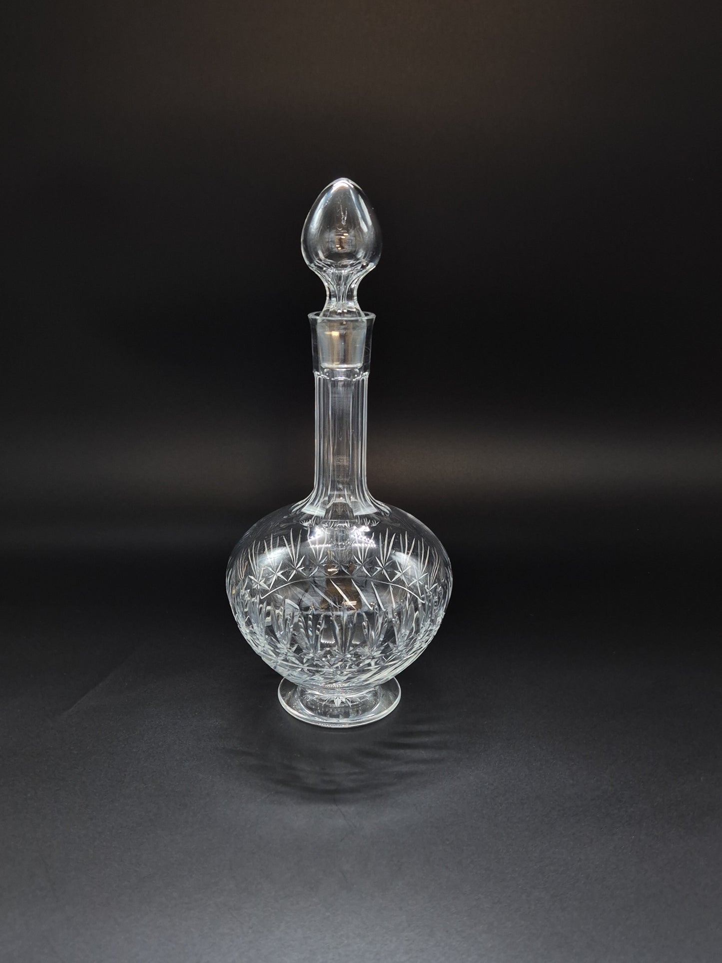 Vintage Nuutajärvi Glass Leo Crystal Carafe