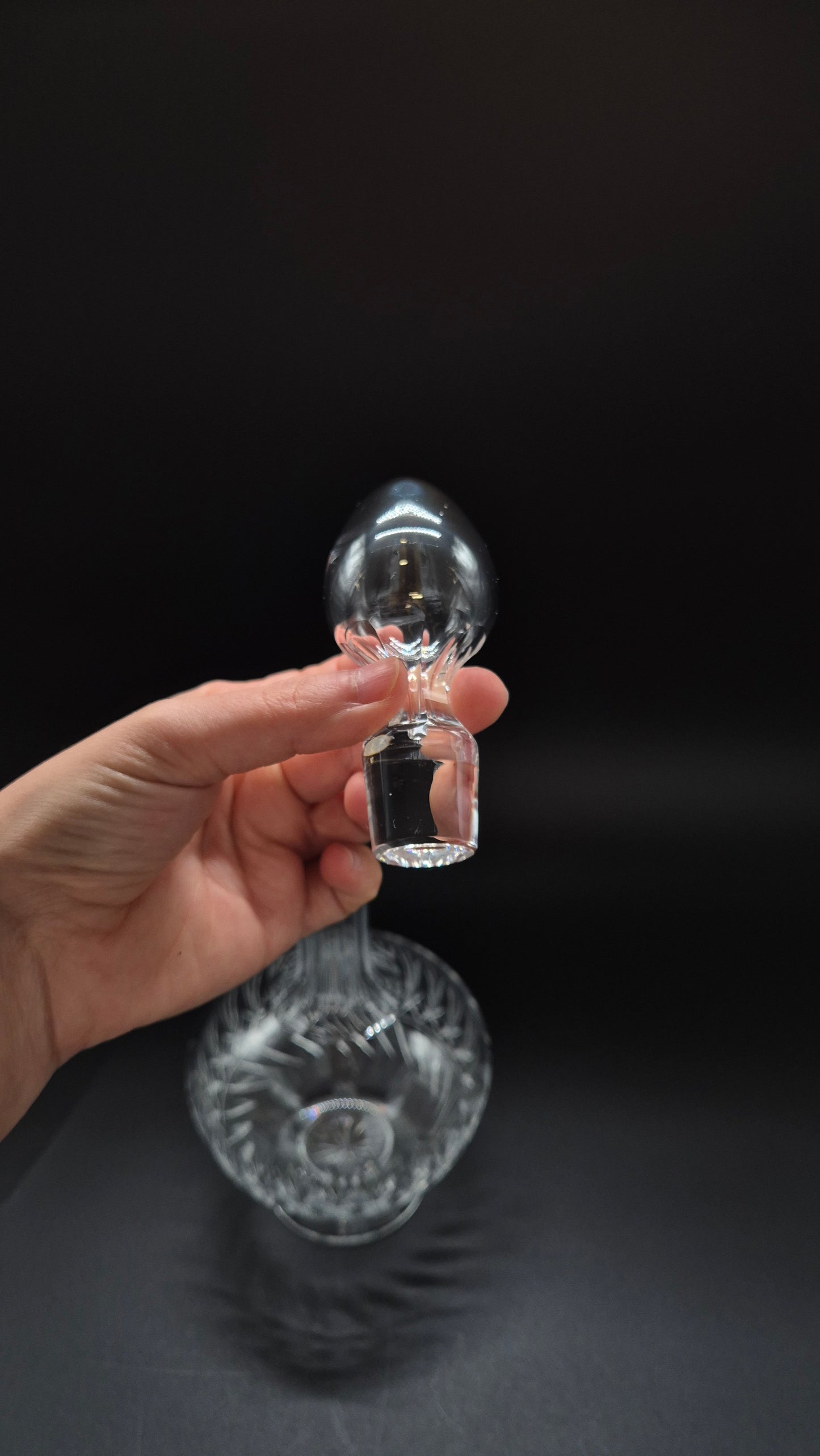 Vintage Nuutajärvi Glass Leo Crystal Carafe