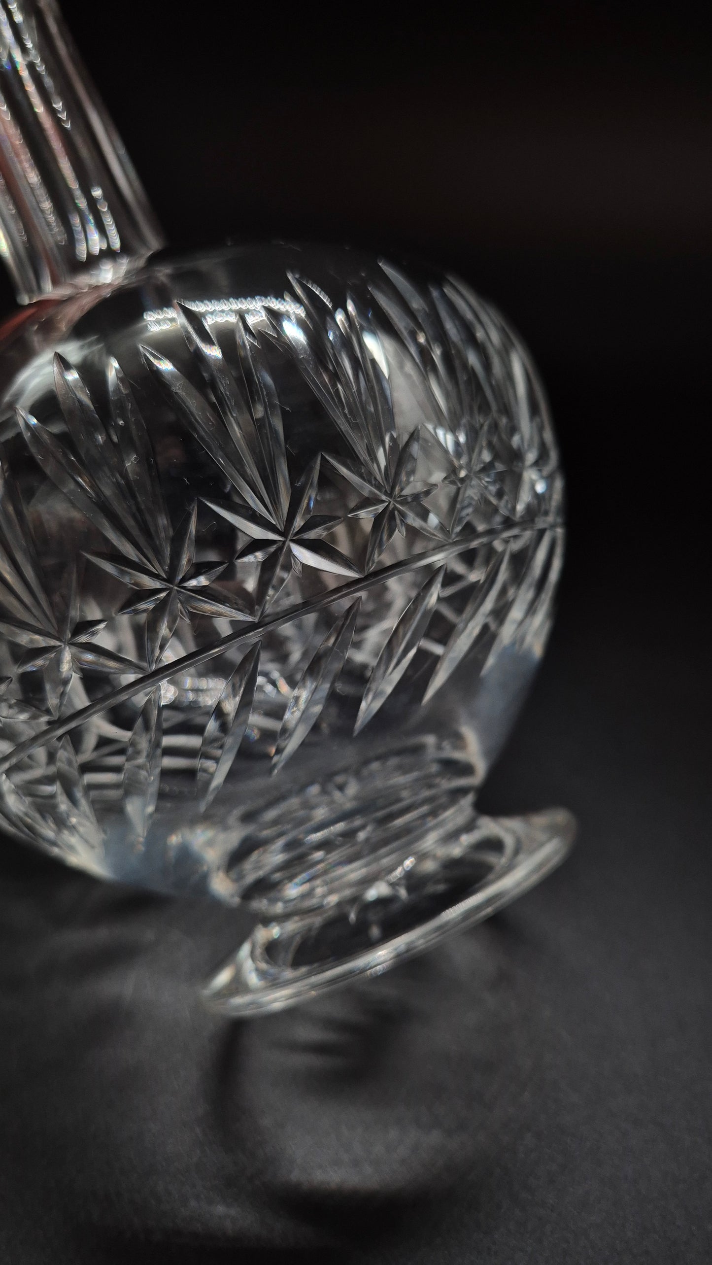 Vintage Nuutajärvi Glass Leo Crystal Carafe