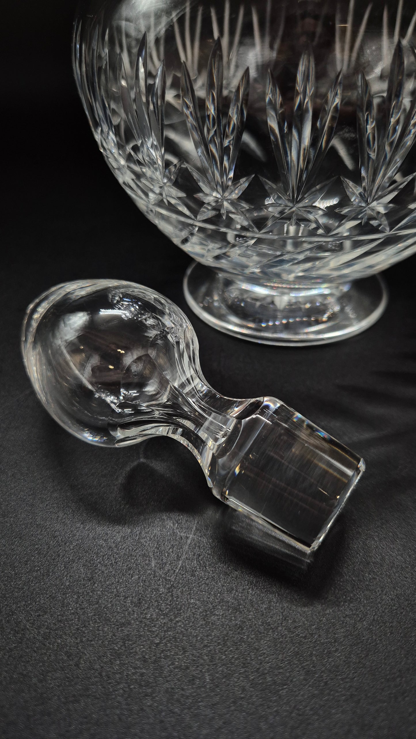 Vintage Nuutajärvi Glass Leo Crystal Carafe