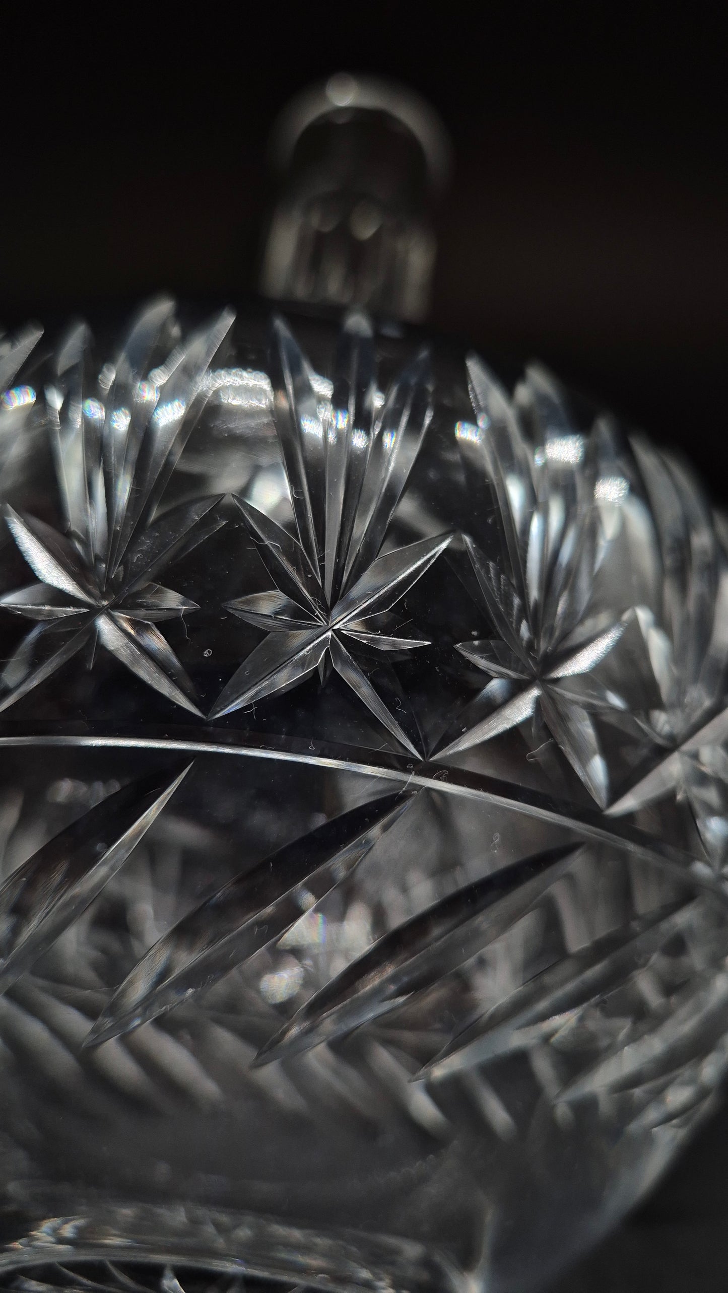 Vintage Nuutajärvi Glass Leo Crystal Carafe