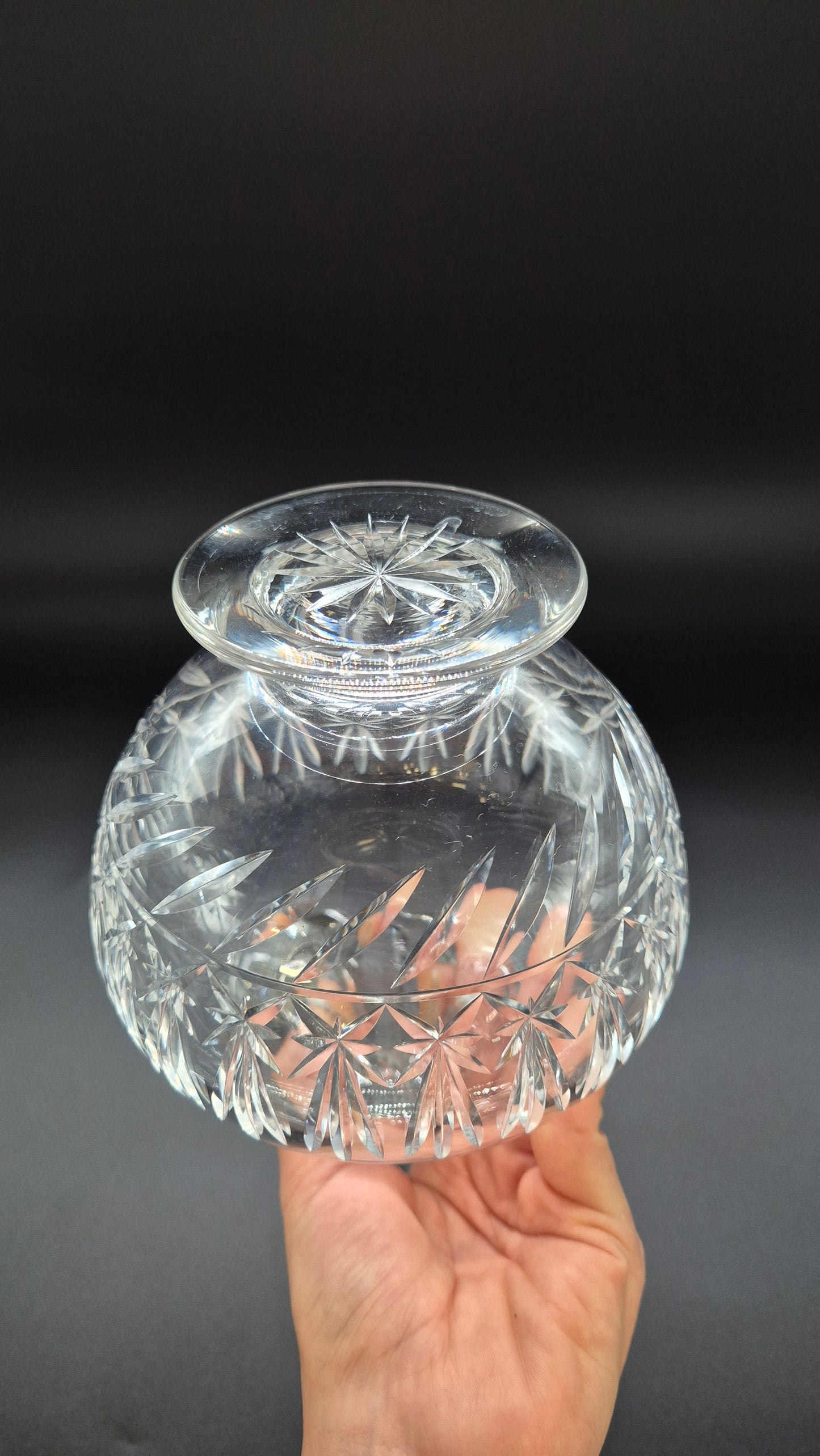 Vintage Nuutajärvi Glass Leo Crystal Carafe
