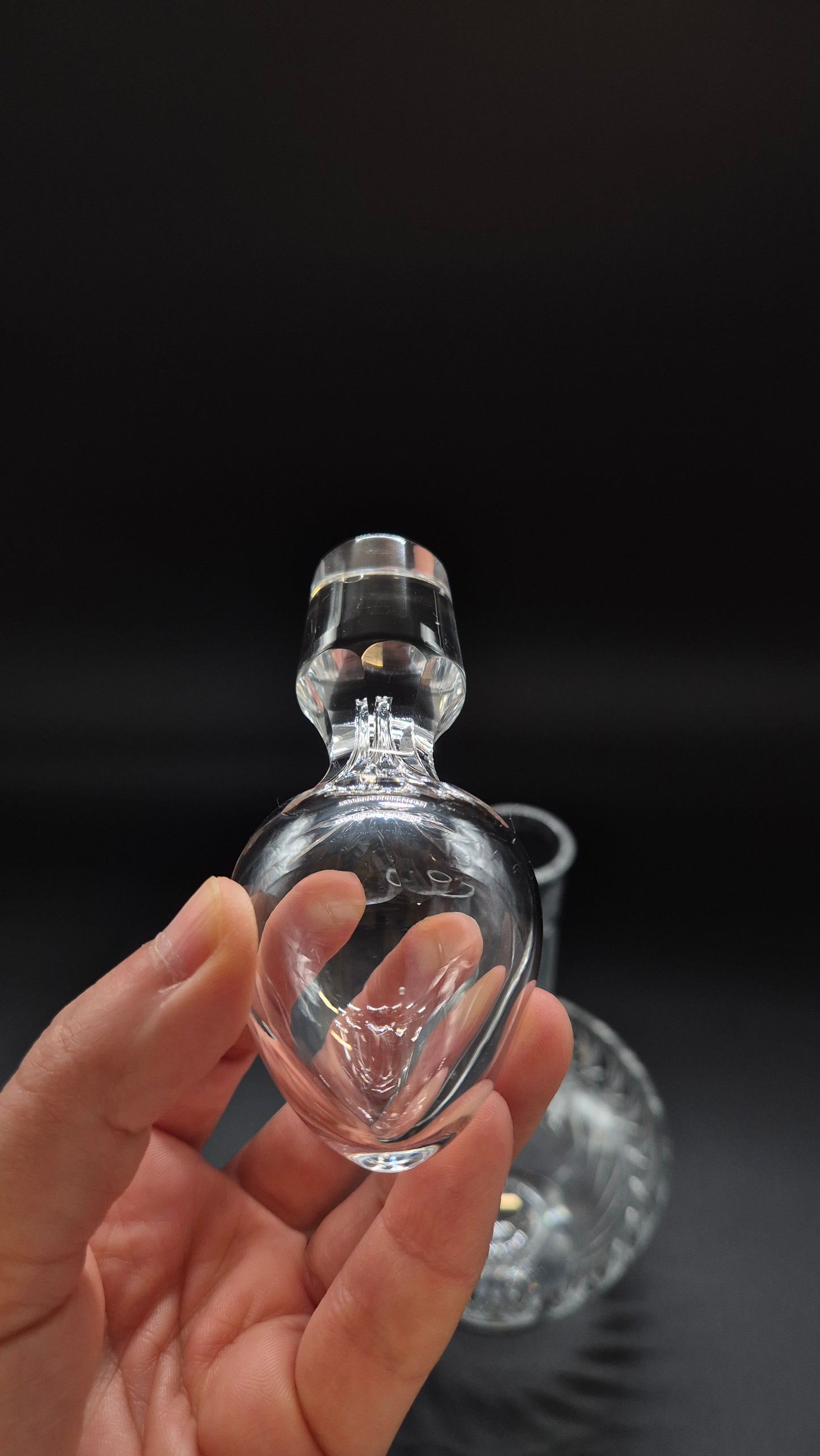 Vintage Nuutajärvi Glass Leo Crystal Carafe