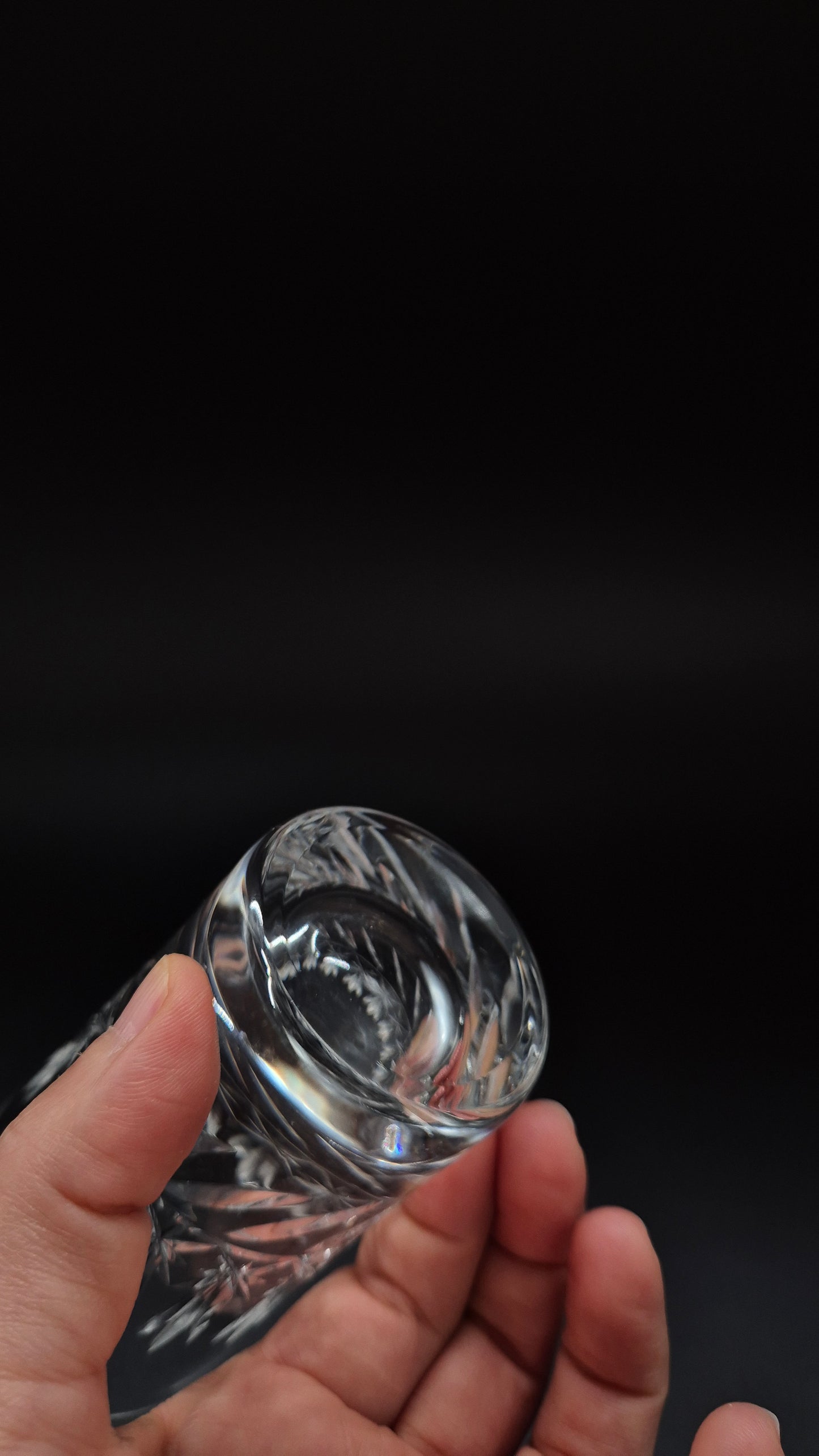 Nuutajärvi Crystal Drinking Glass – Vintage Finnish Glassware