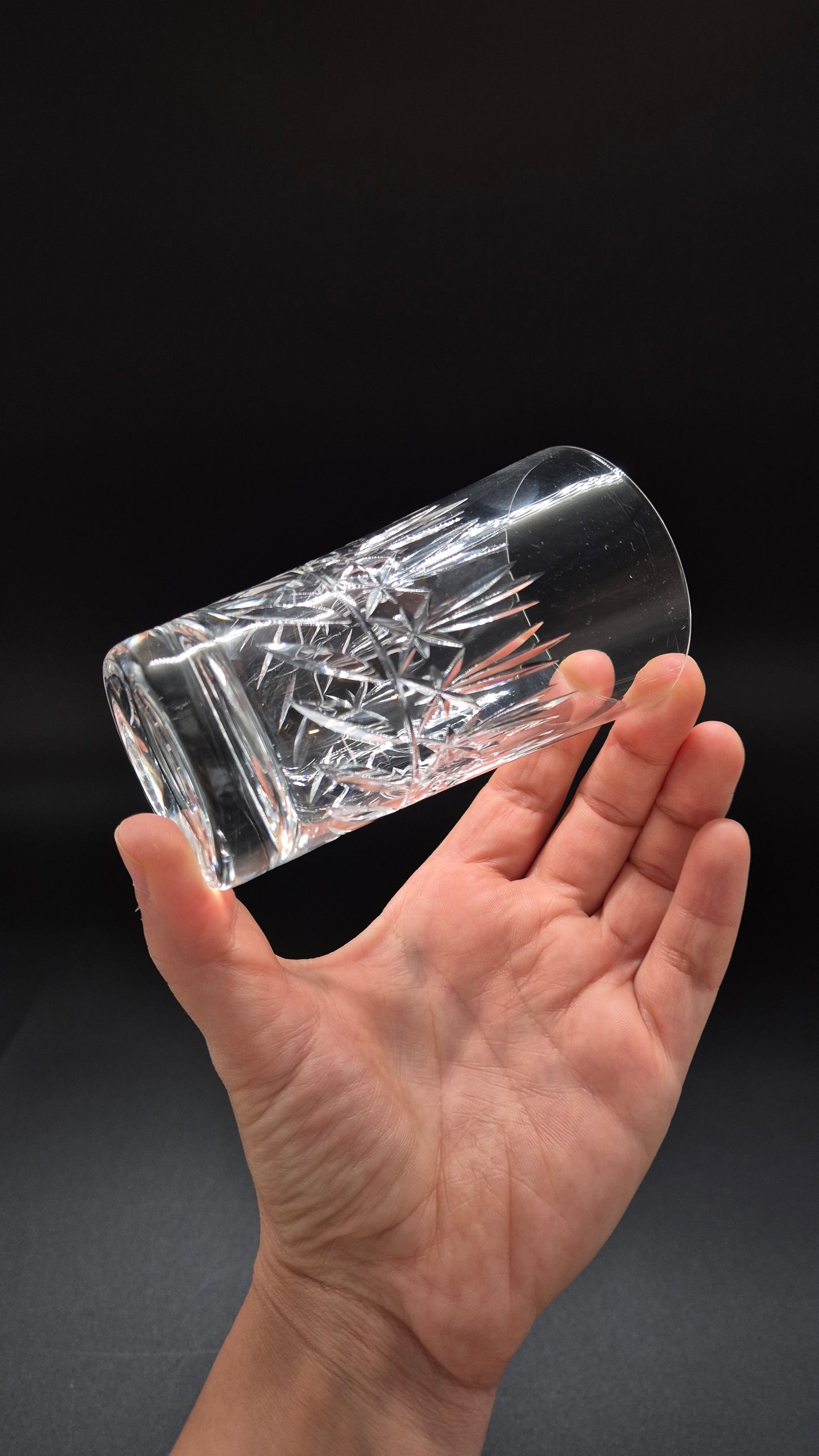 Nuutajärvi Crystal Drinking Glass – Vintage Finnish Glassware