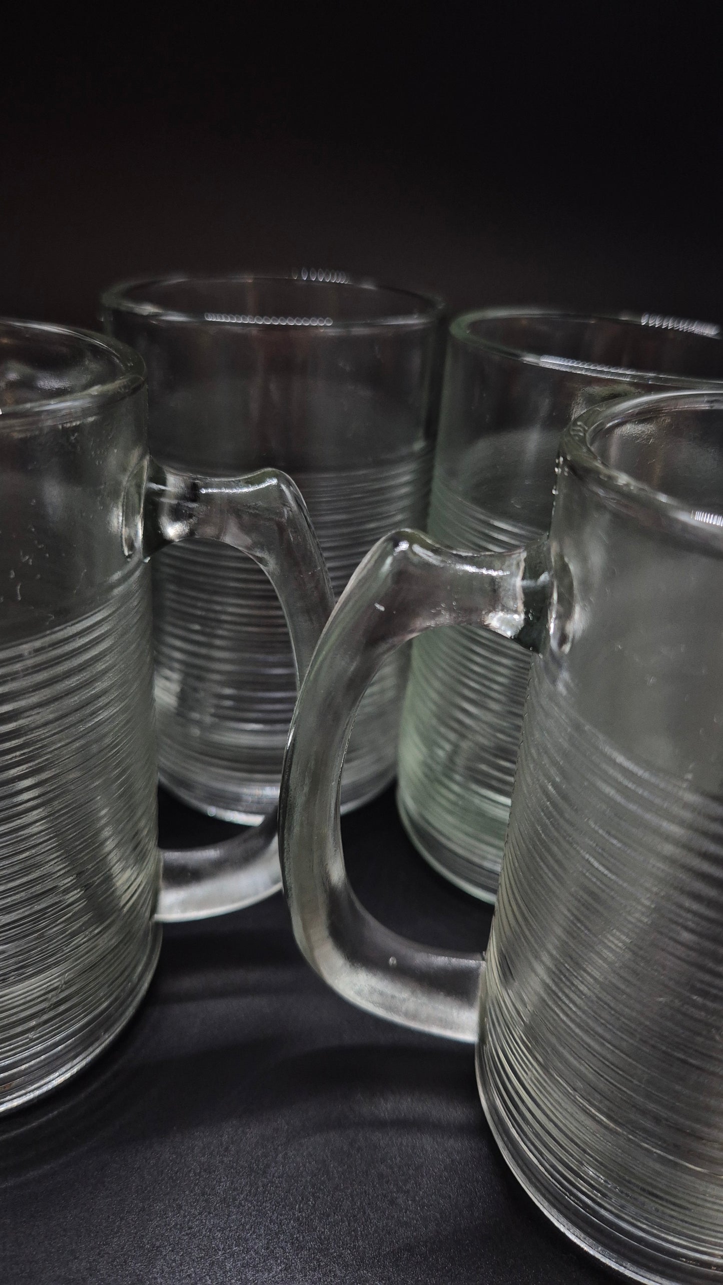 Riihimäen Vintage Glass Beer Mug (Set of 4)