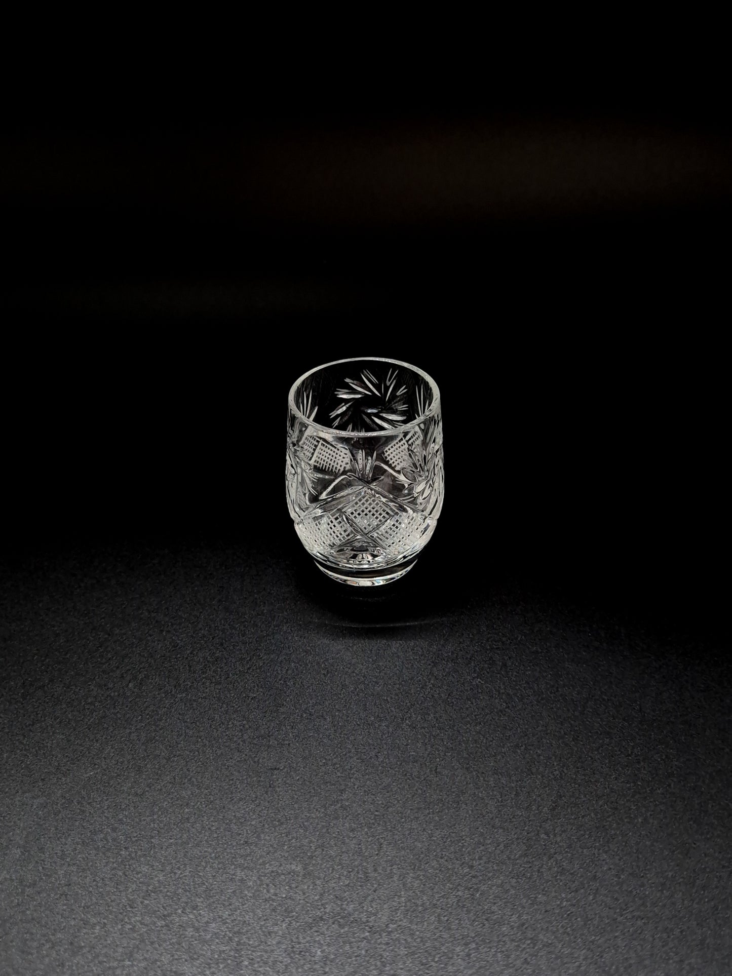 Set of Six Vintage Chrystal Schnapps Glass