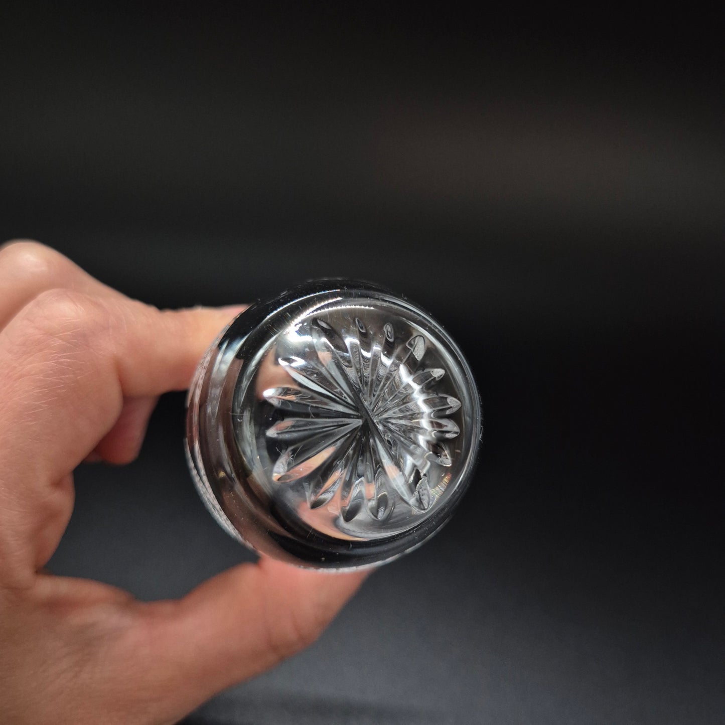 Set of Six Vintage Chrystal Schnapps Glass