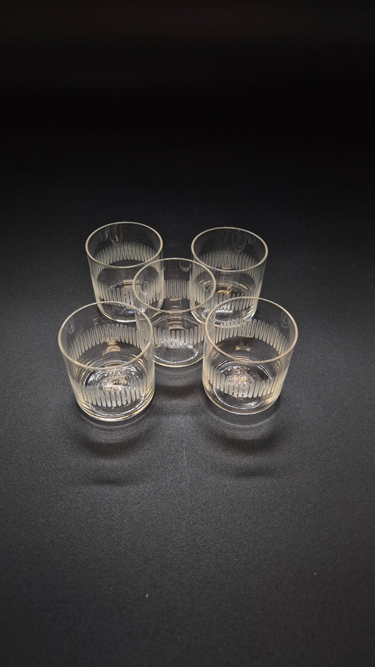 Vintage Schnapps Glass (Set of Five) – Elegant Retro Barware