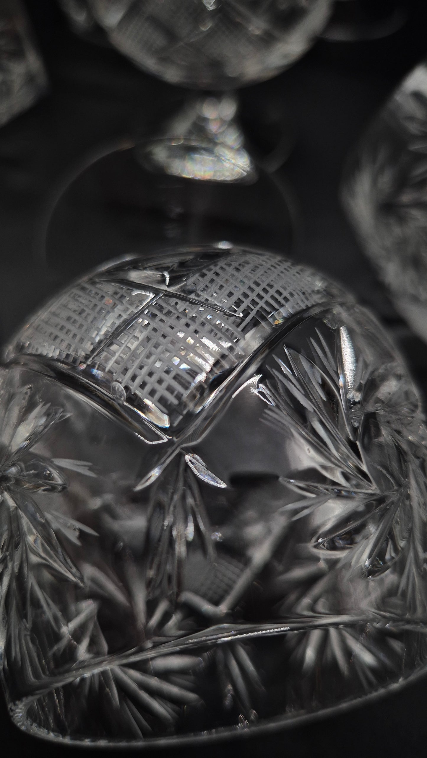 Vintage Crystal Cognac Glasses (Set of Two)